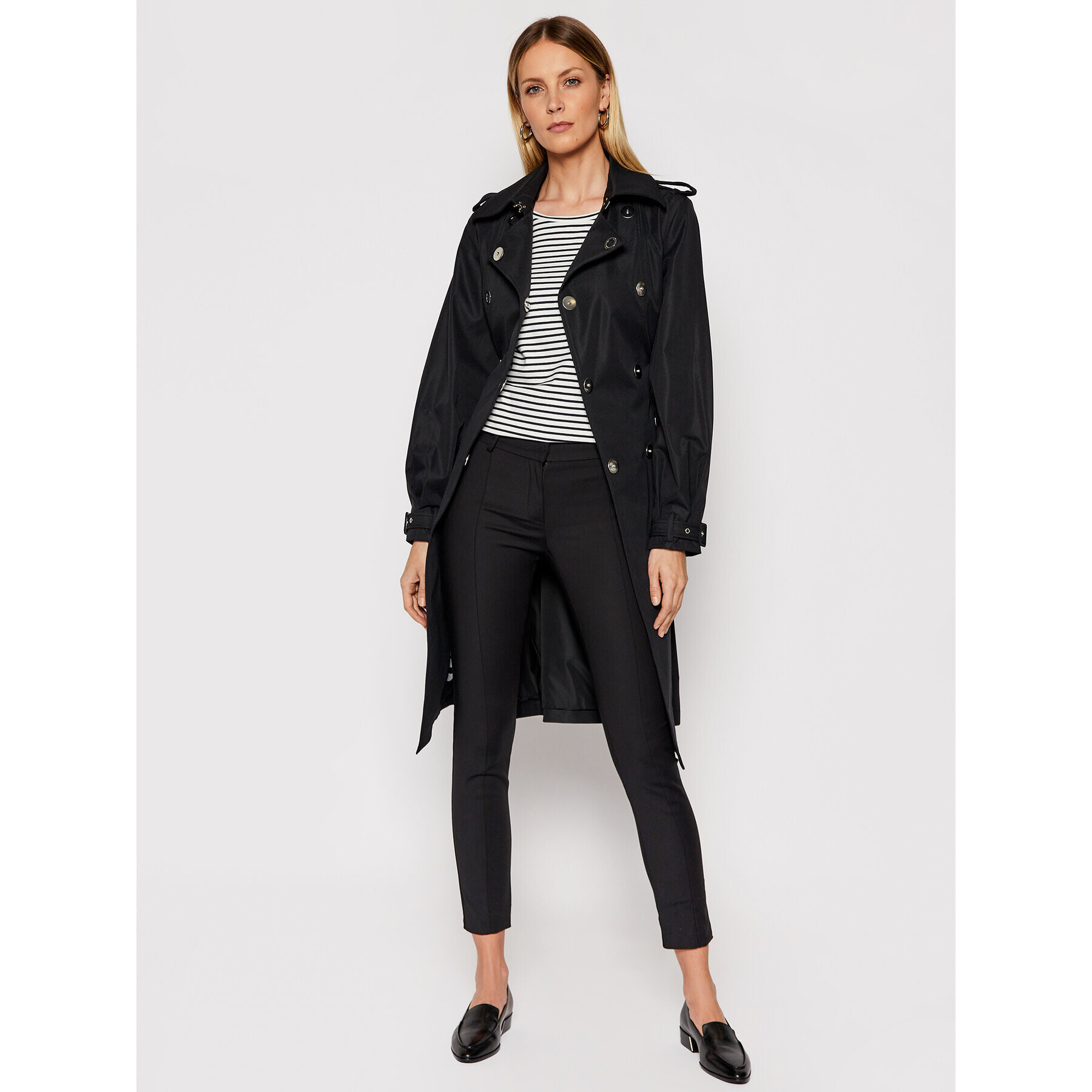 Guess Тренч Peggy W1RL00 WDO40 Черен Regular Fit - Pepit.bg