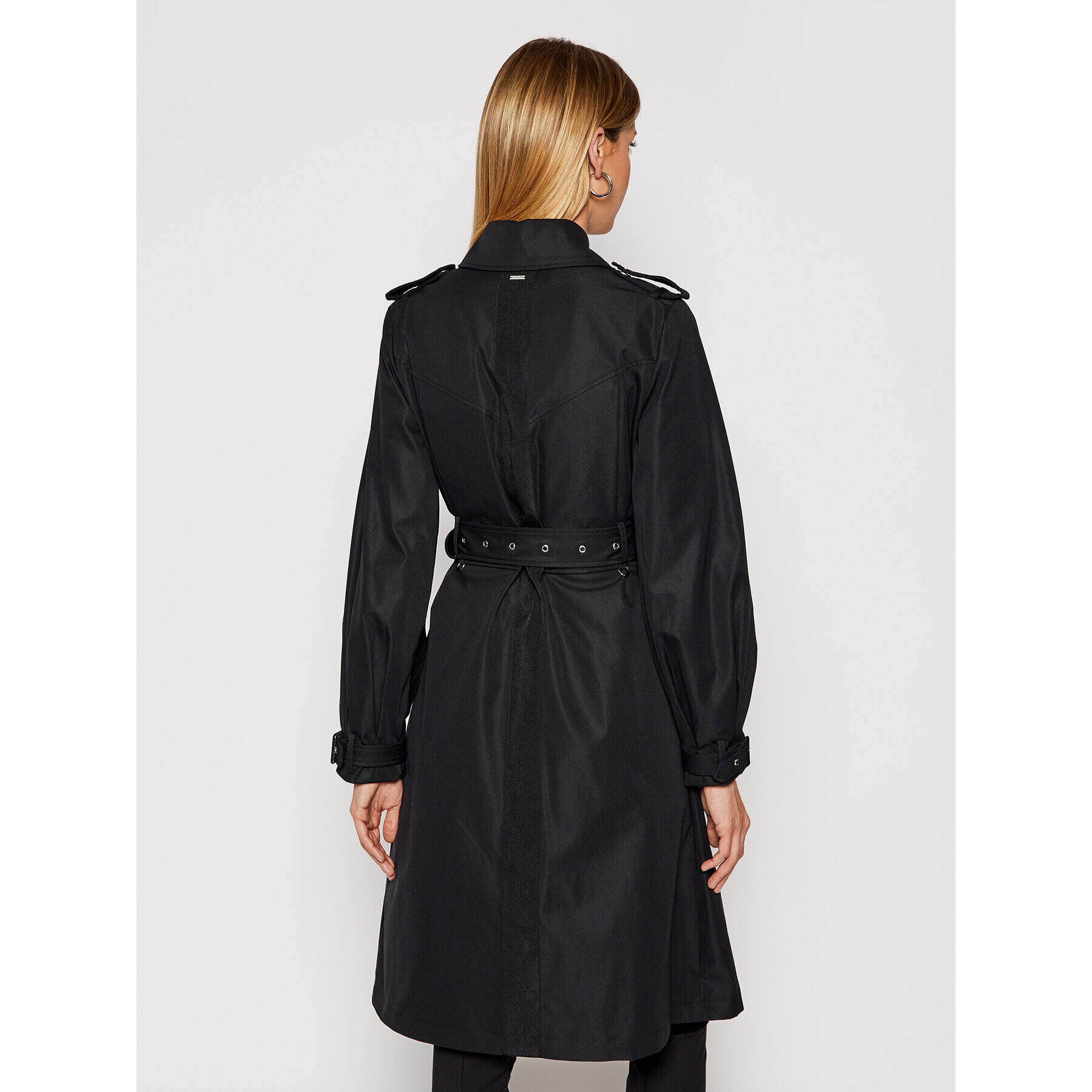 Guess Тренч Peggy W1RL00 WDO40 Черен Regular Fit - Pepit.bg