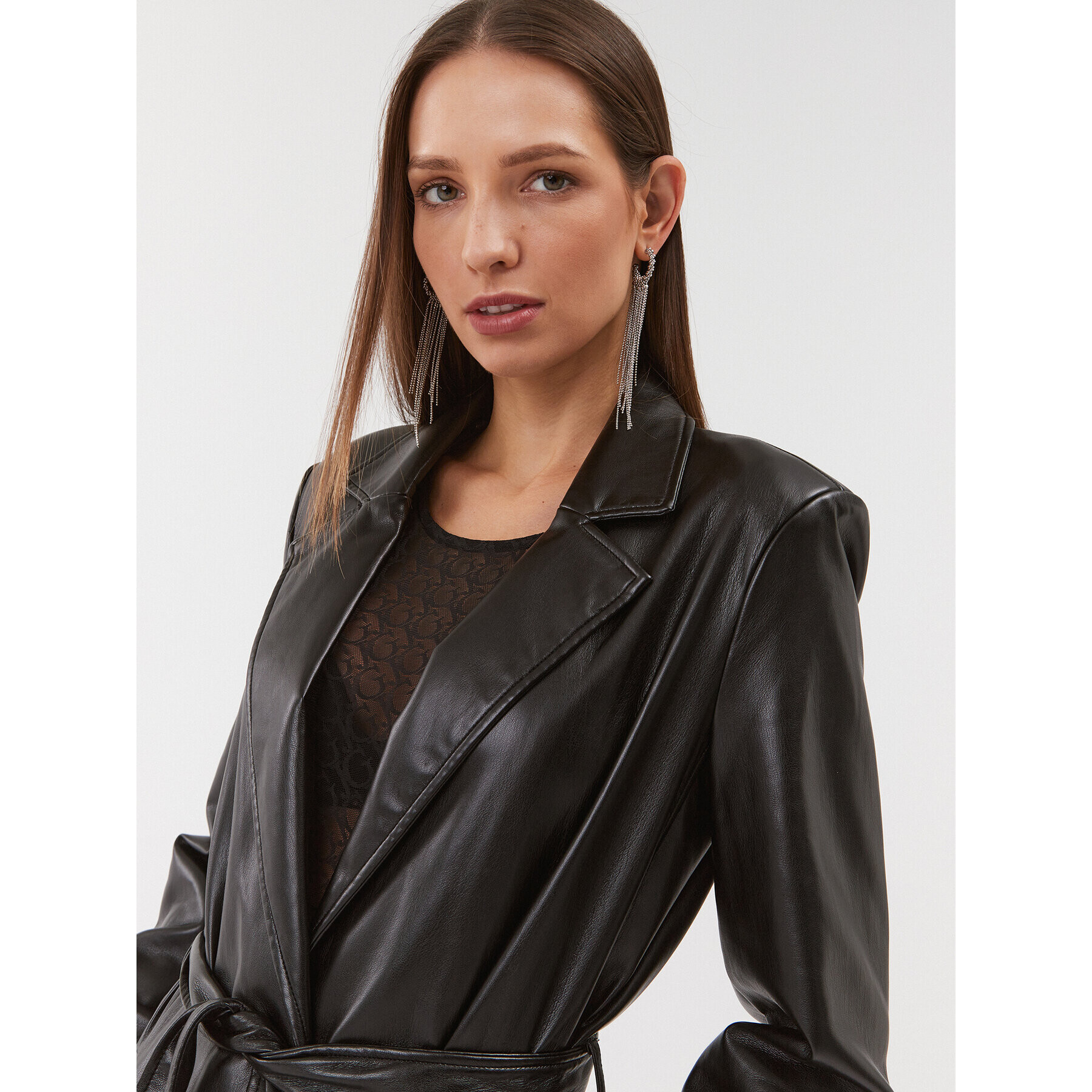 Guess Тренч W3BL64 WF8P0 Черен Regular Fit - Pepit.bg