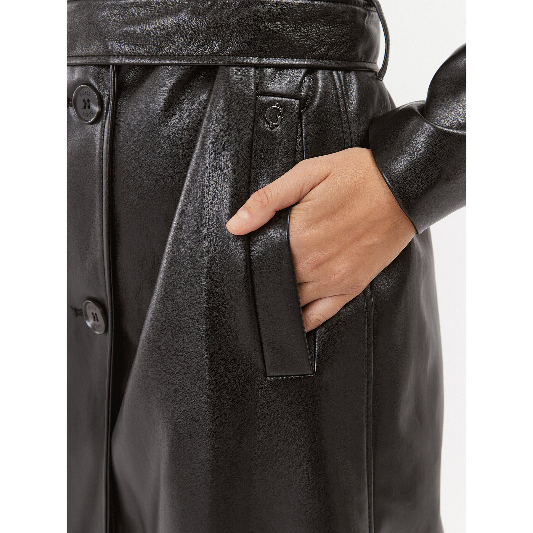 Guess Тренч W3BL64 WF8P0 Черен Regular Fit - Pepit.bg