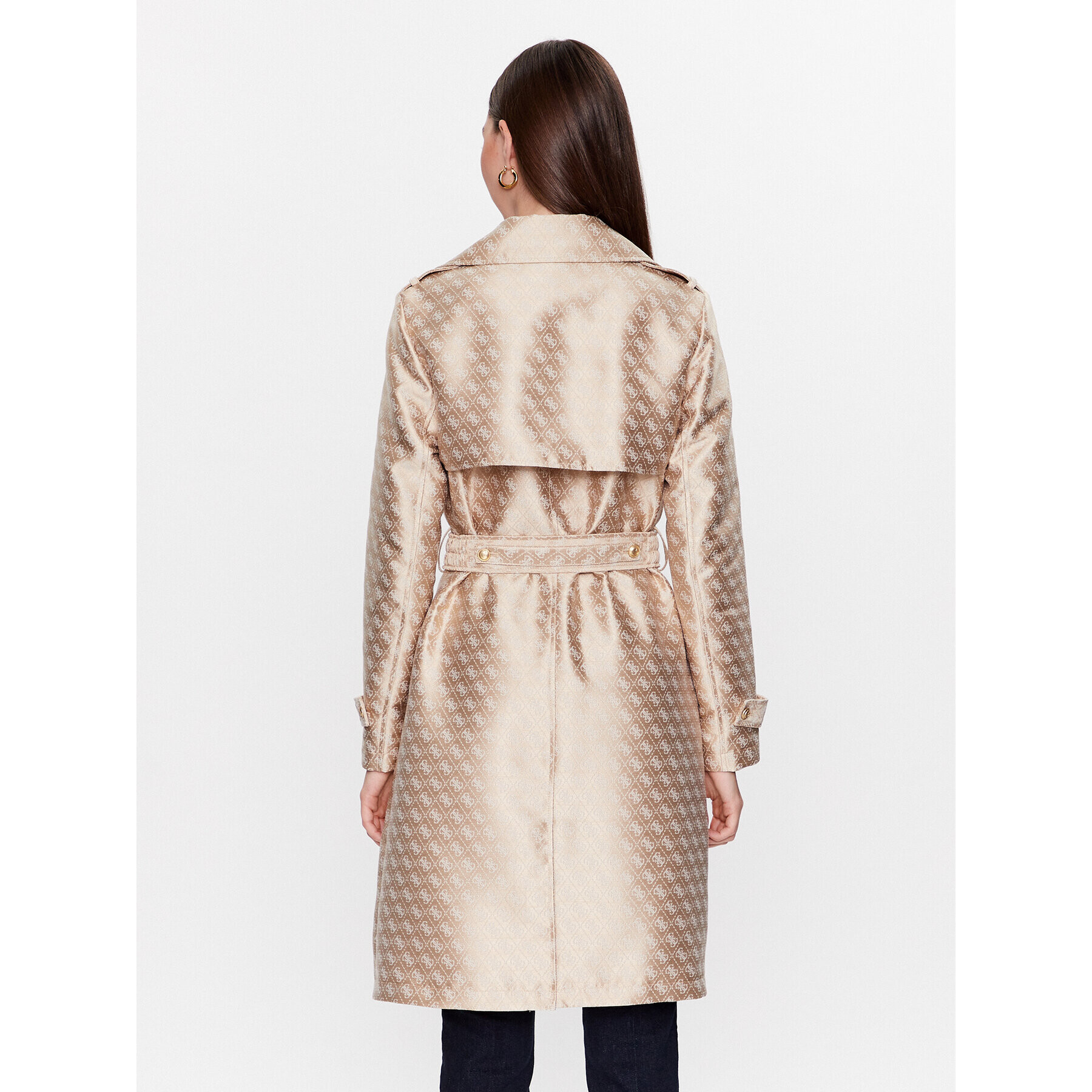 Guess Тренч W3YL03 WFIR2 Бежов Regular Fit - Pepit.bg