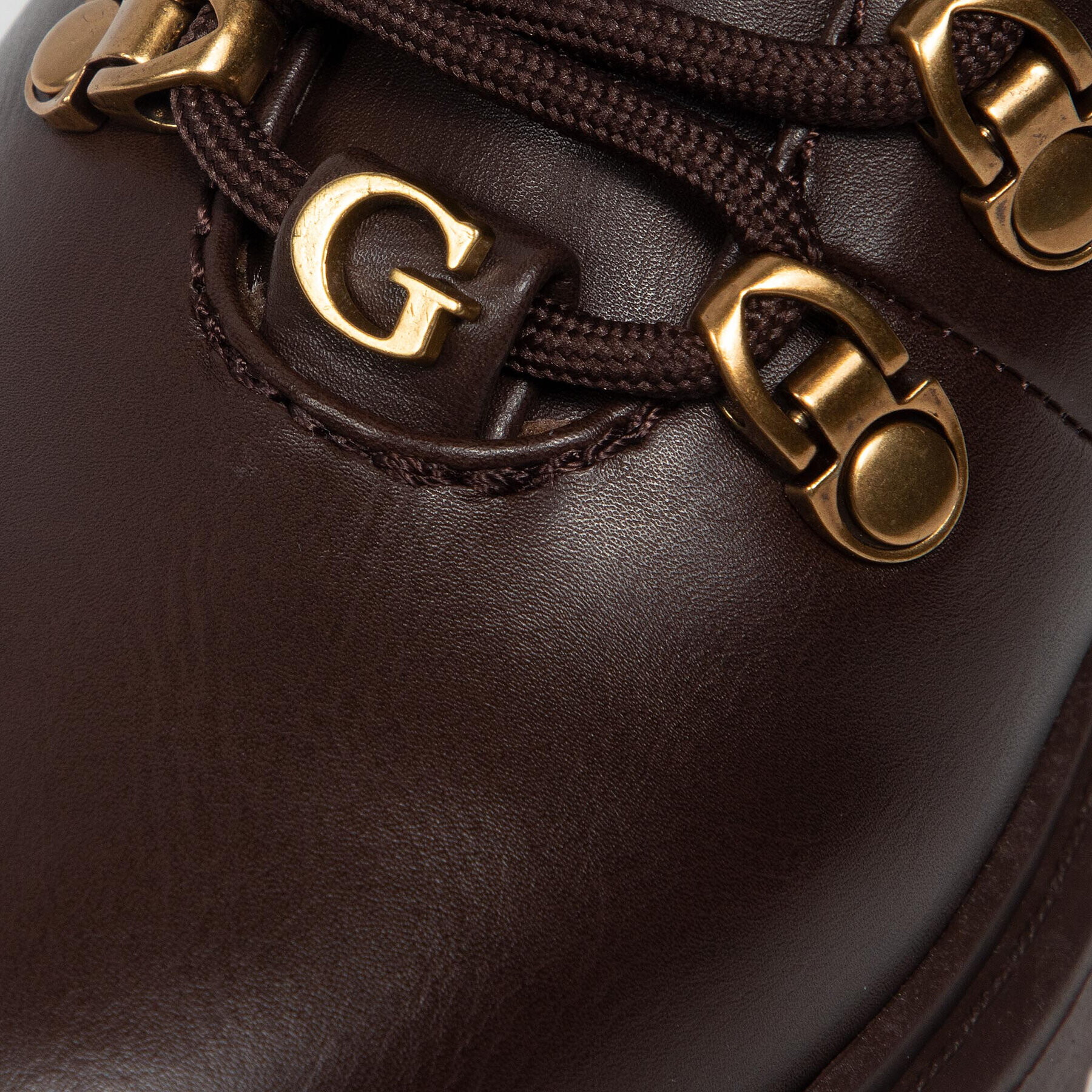 Guess Туристически oбувки FL82RL LEA10 Кафяв - Pepit.bg