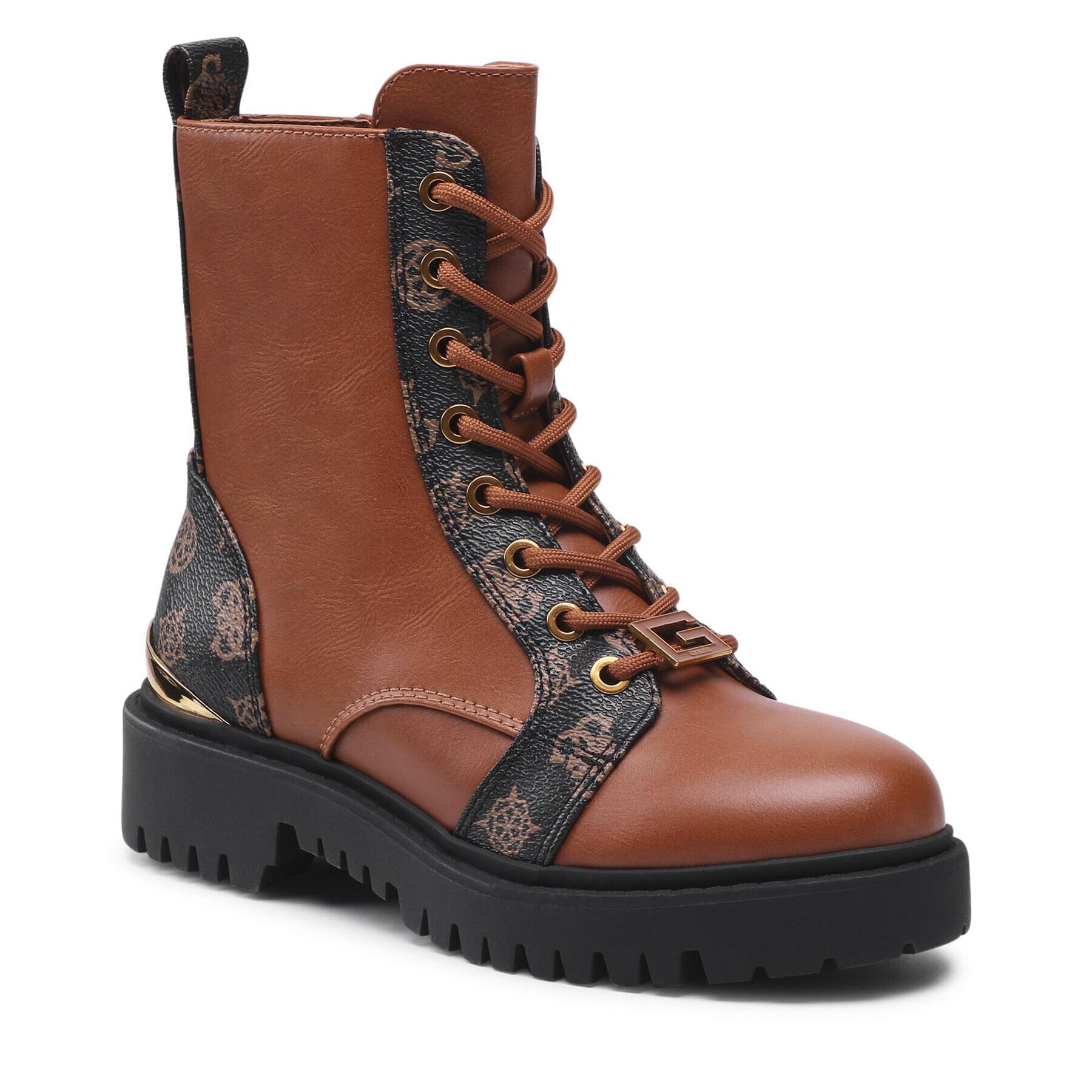 Guess Туристически oбувки Omala FL7OML ELE10 Кафяв - Pepit.bg