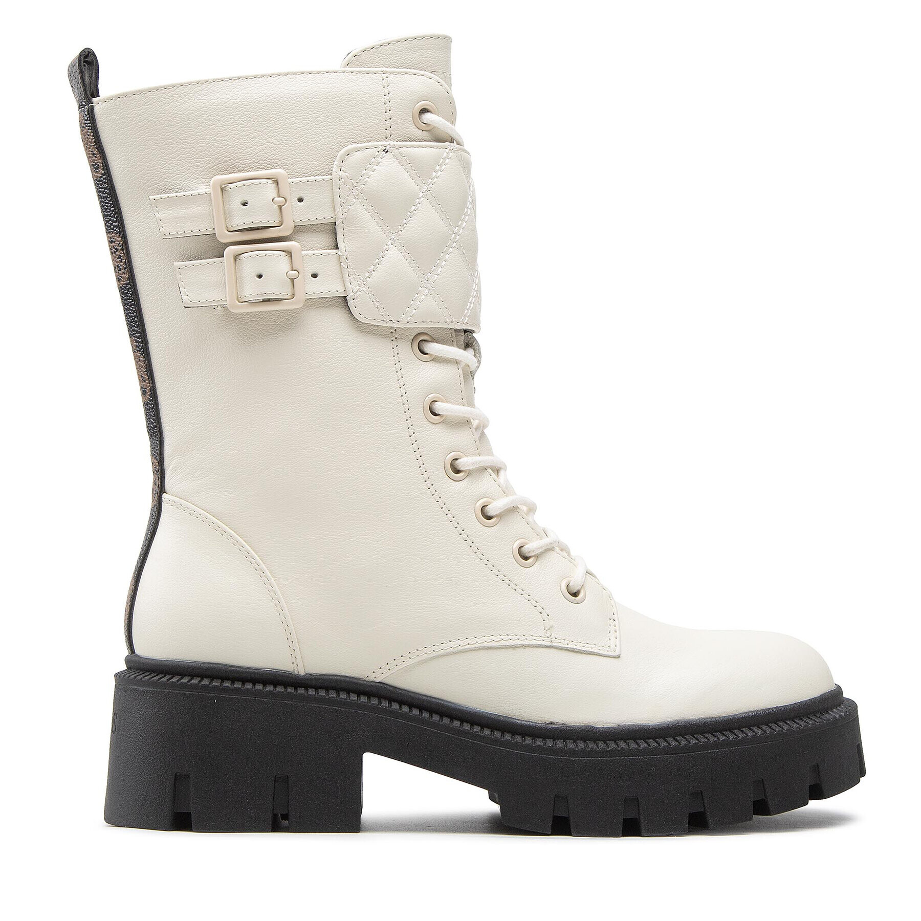 Guess Туристически oбувки Sery FL7SER LEA10 Бял - Pepit.bg