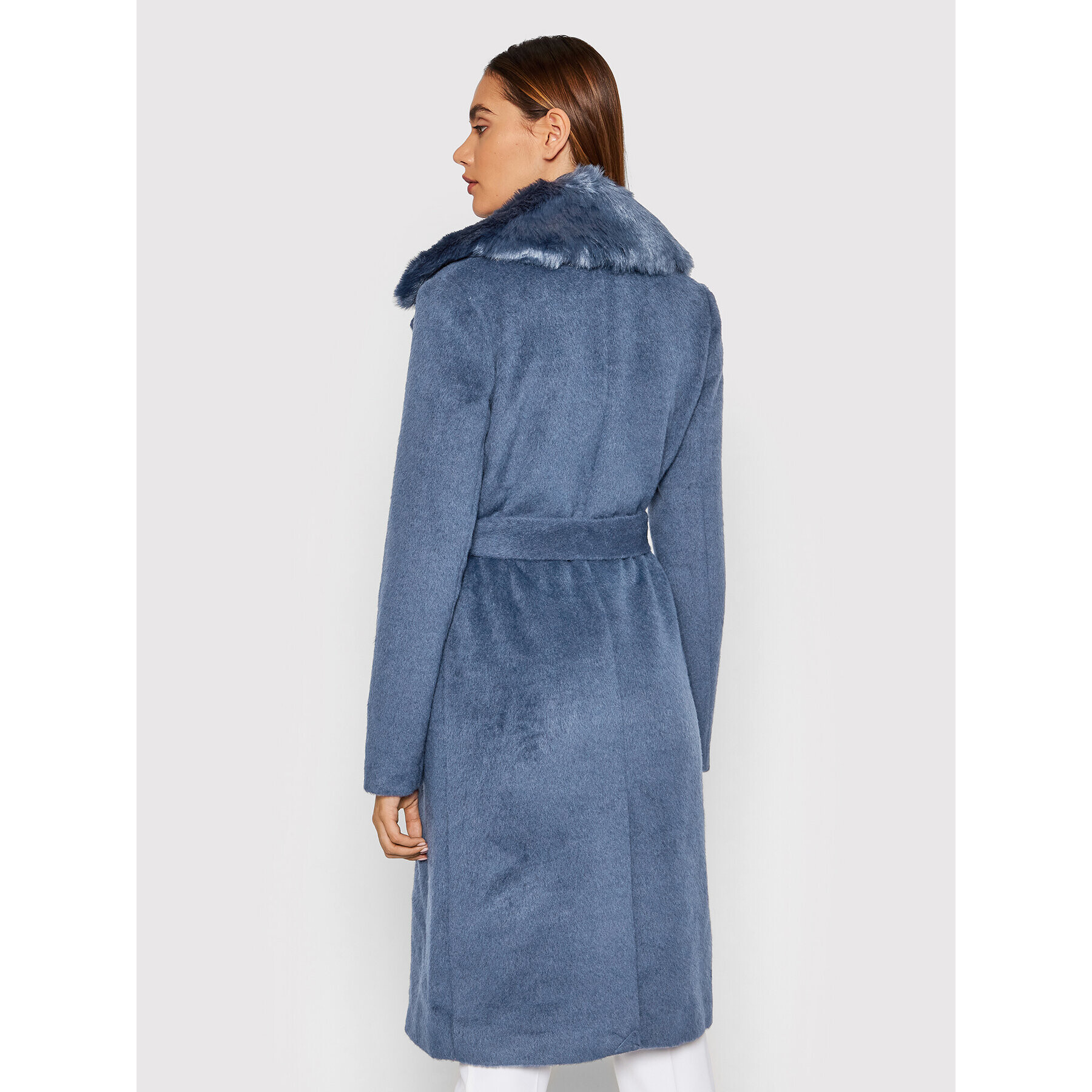 Guess Вълнено палто Brenda W1BL11 WE4B0 Син Regular Fit - Pepit.bg