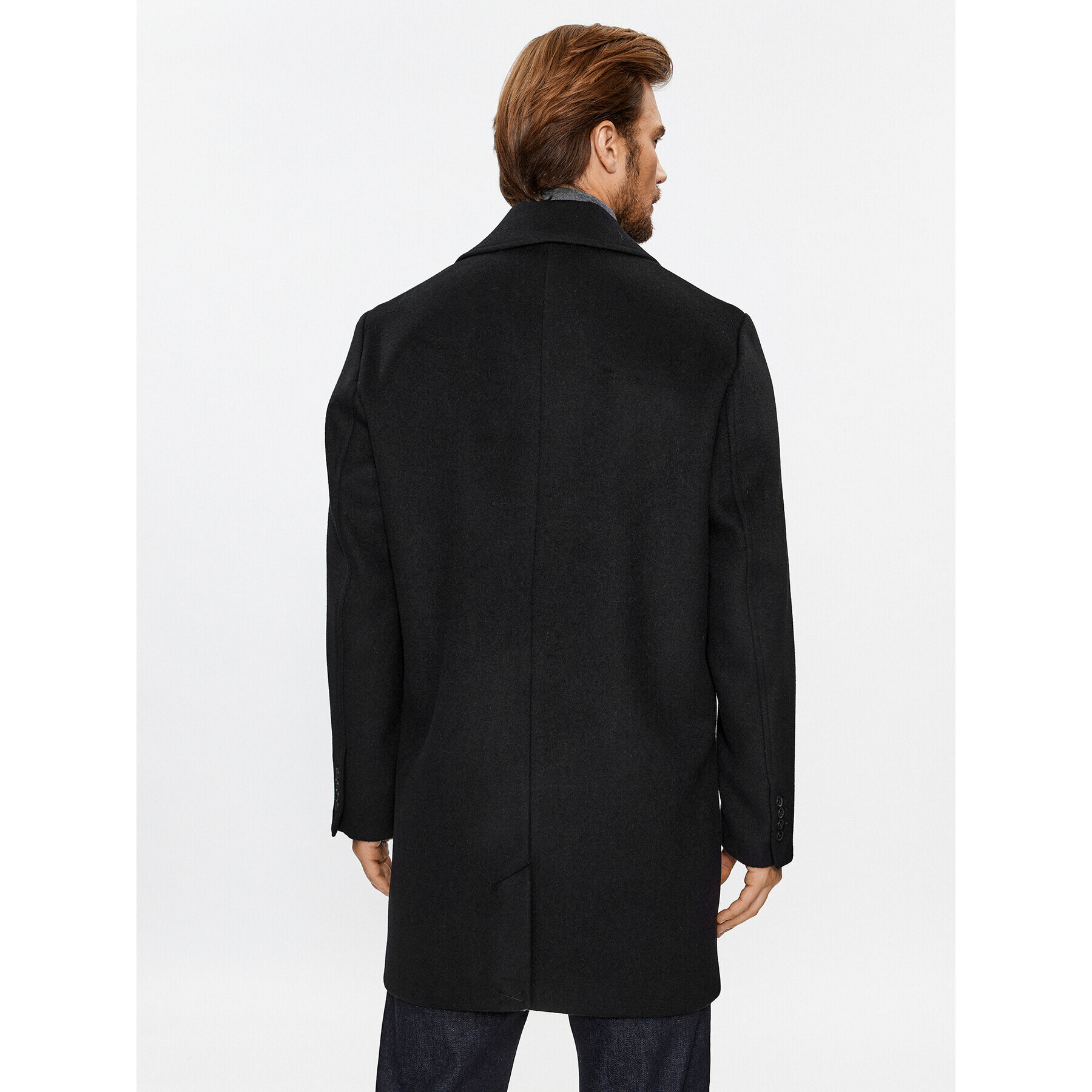 Guess Вълнено палто M3BL40 WFO00 Черен Regular Fit - Pepit.bg