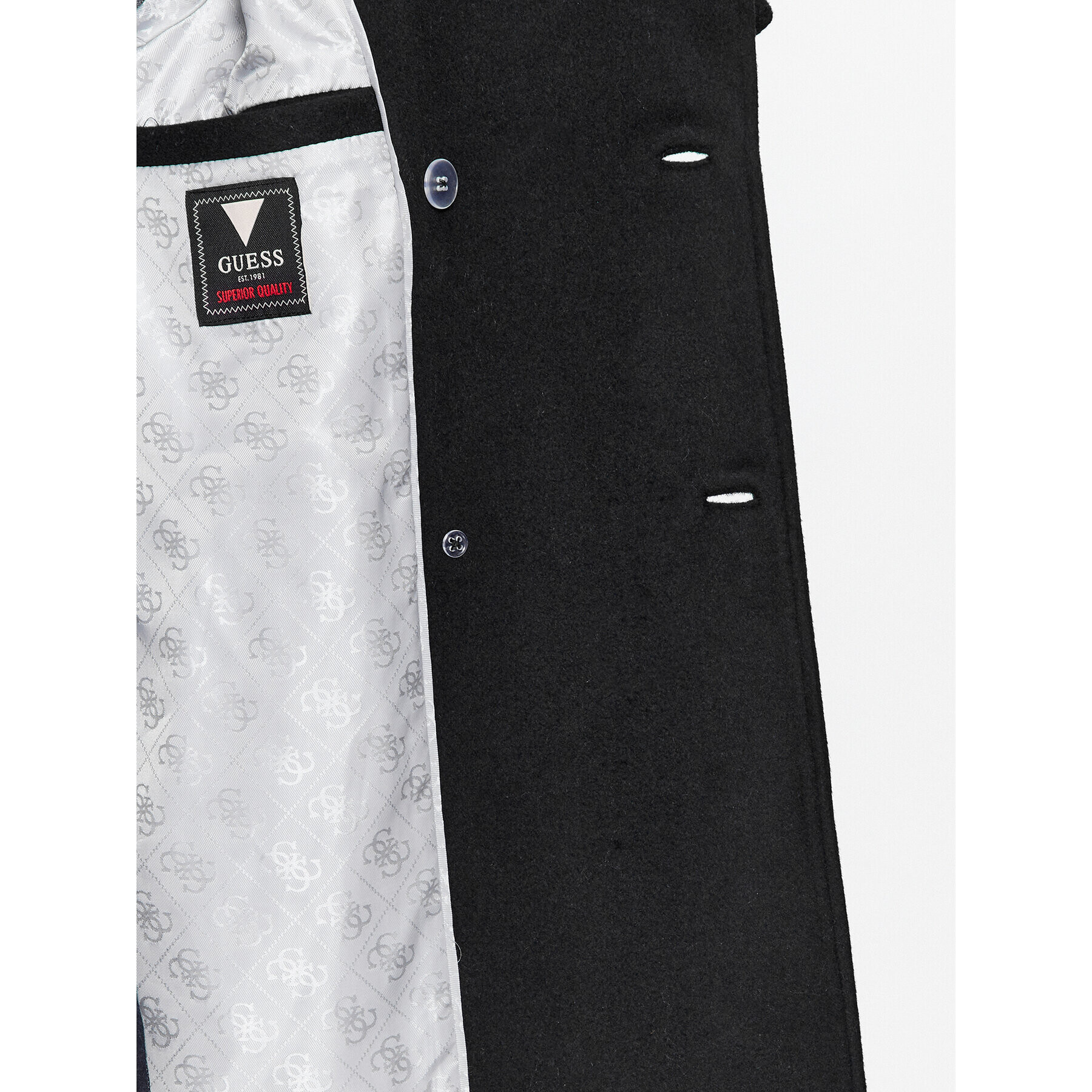 Guess Вълнено палто M3BL40 WFO00 Черен Regular Fit - Pepit.bg