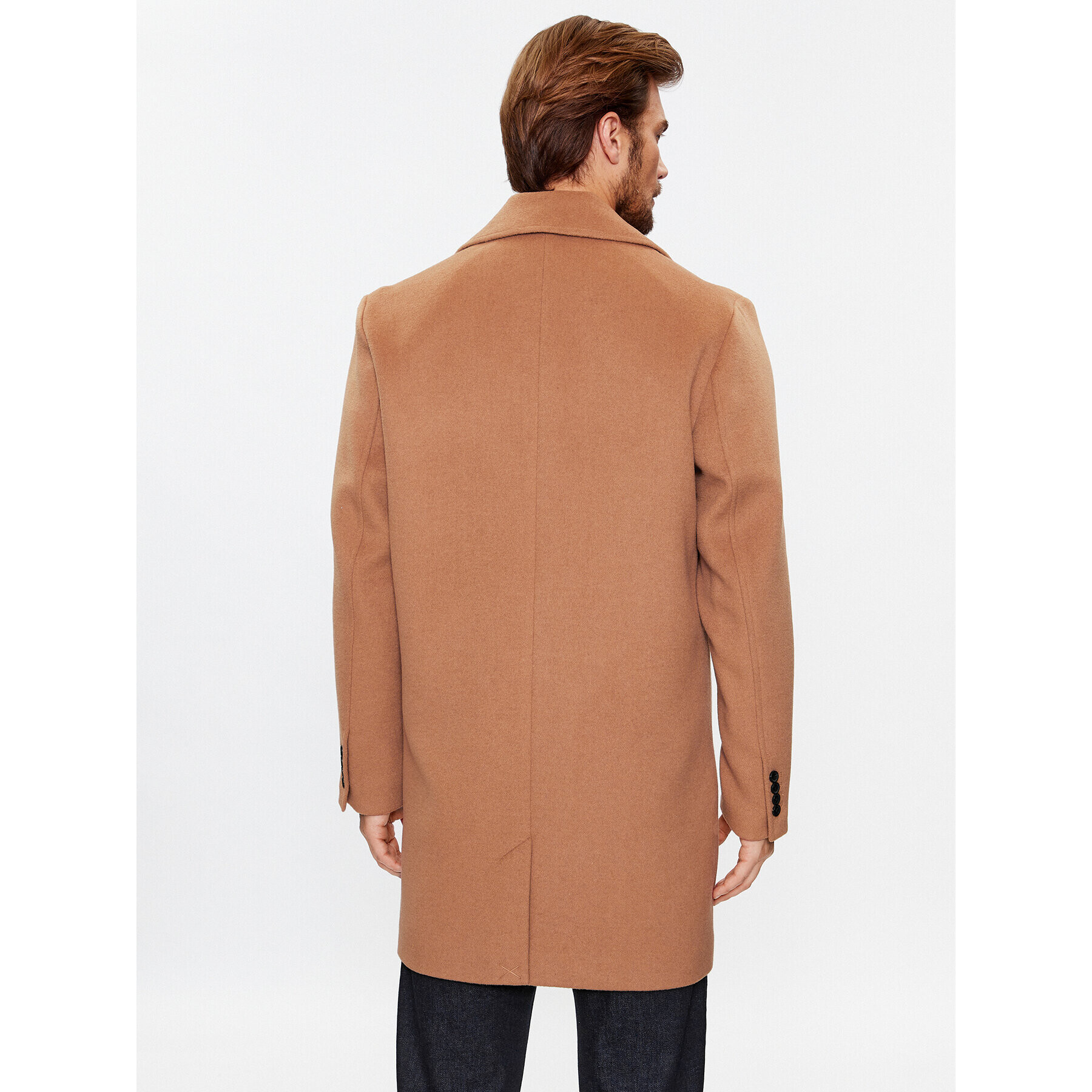 Guess Вълнено палто M3BL40 WFO00 Кафяв Regular Fit - Pepit.bg