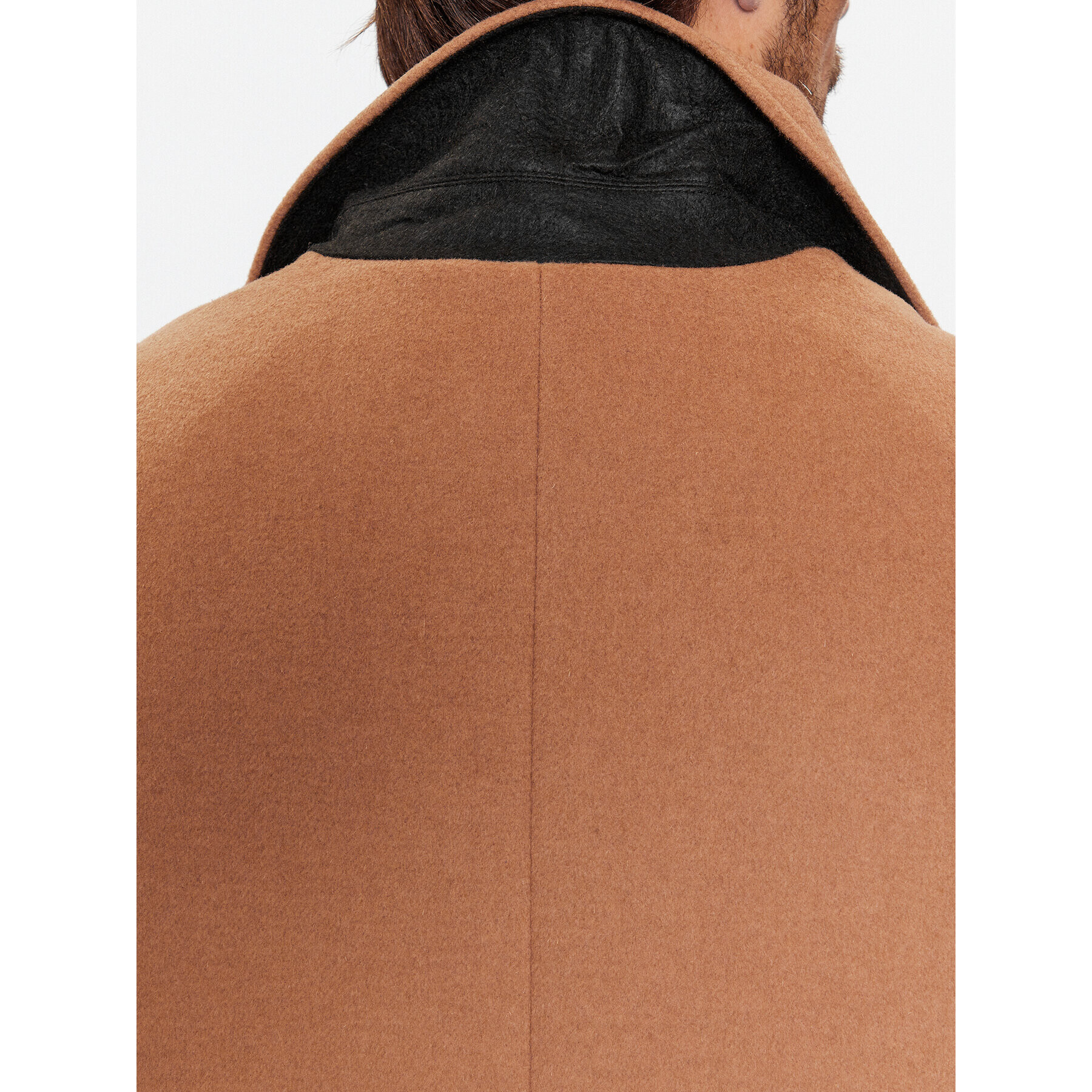 Guess Вълнено палто M3BL40 WFO00 Кафяв Regular Fit - Pepit.bg