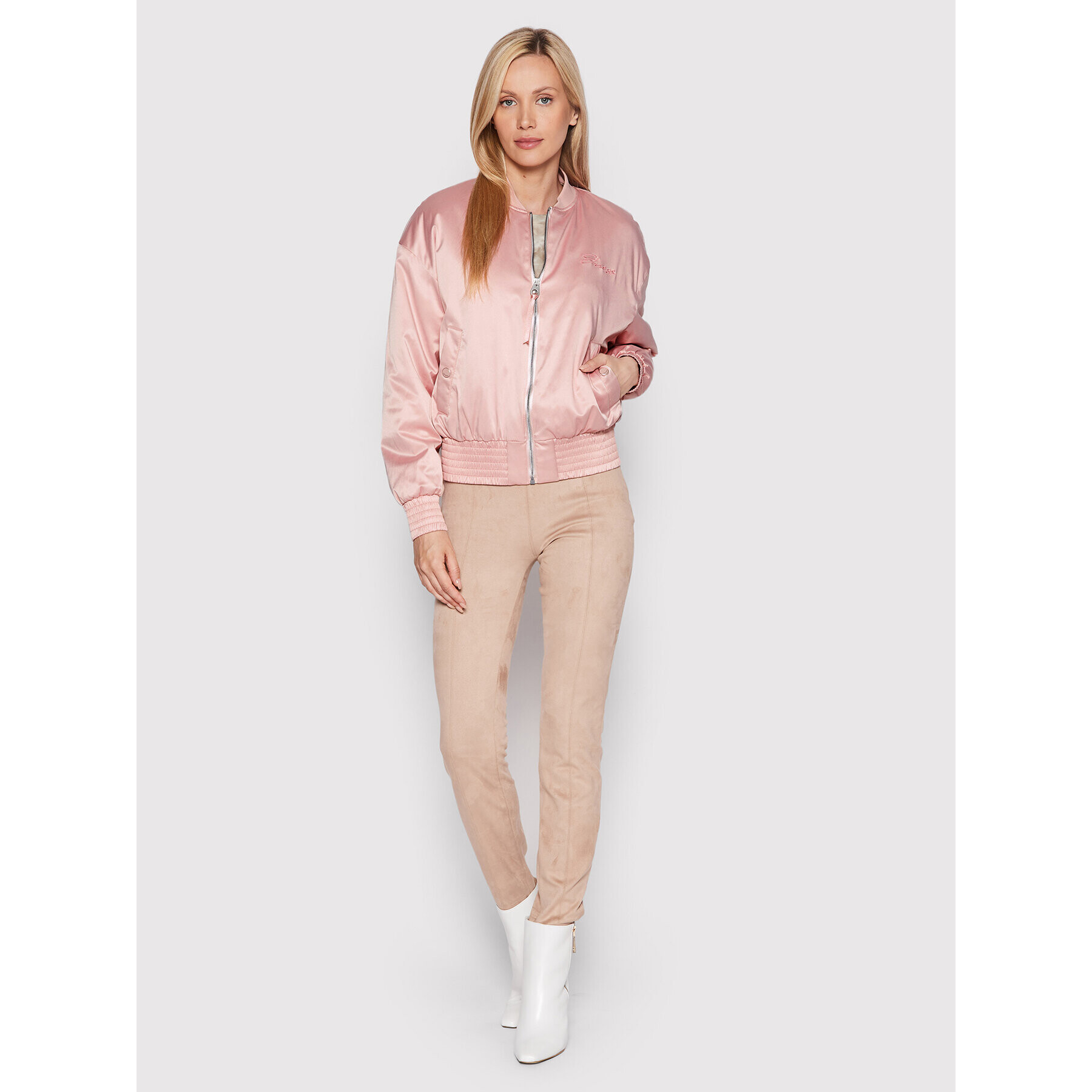 Guess Яке бомбър Alexia W2YL03 WERA2 Розов Regular Fit - Pepit.bg