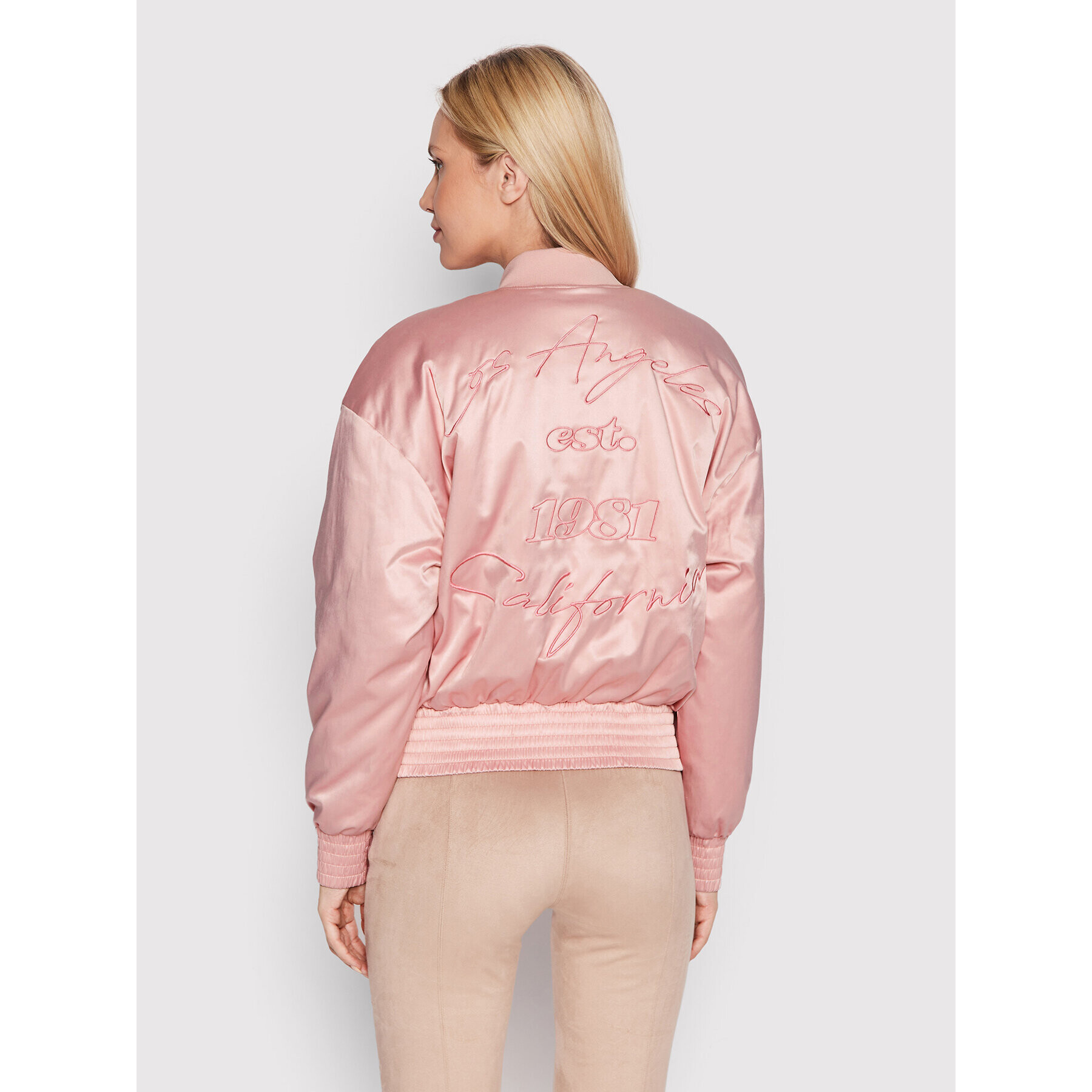 Guess Яке бомбър Alexia W2YL03 WERA2 Розов Regular Fit - Pepit.bg