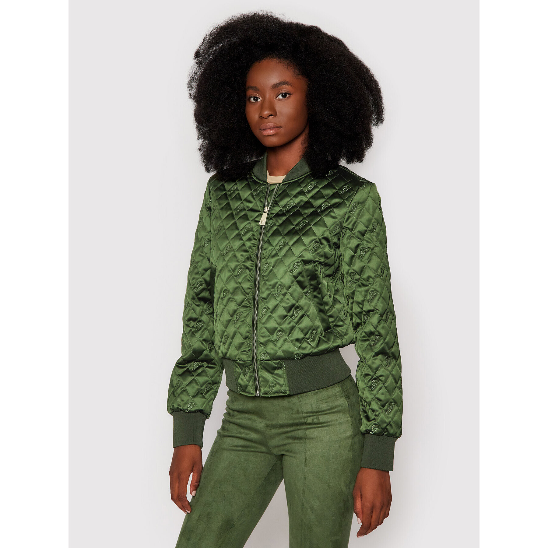 Guess Яке бомбър Suki W1YL33 WE0A0 Зелен Regular Fit - Pepit.bg