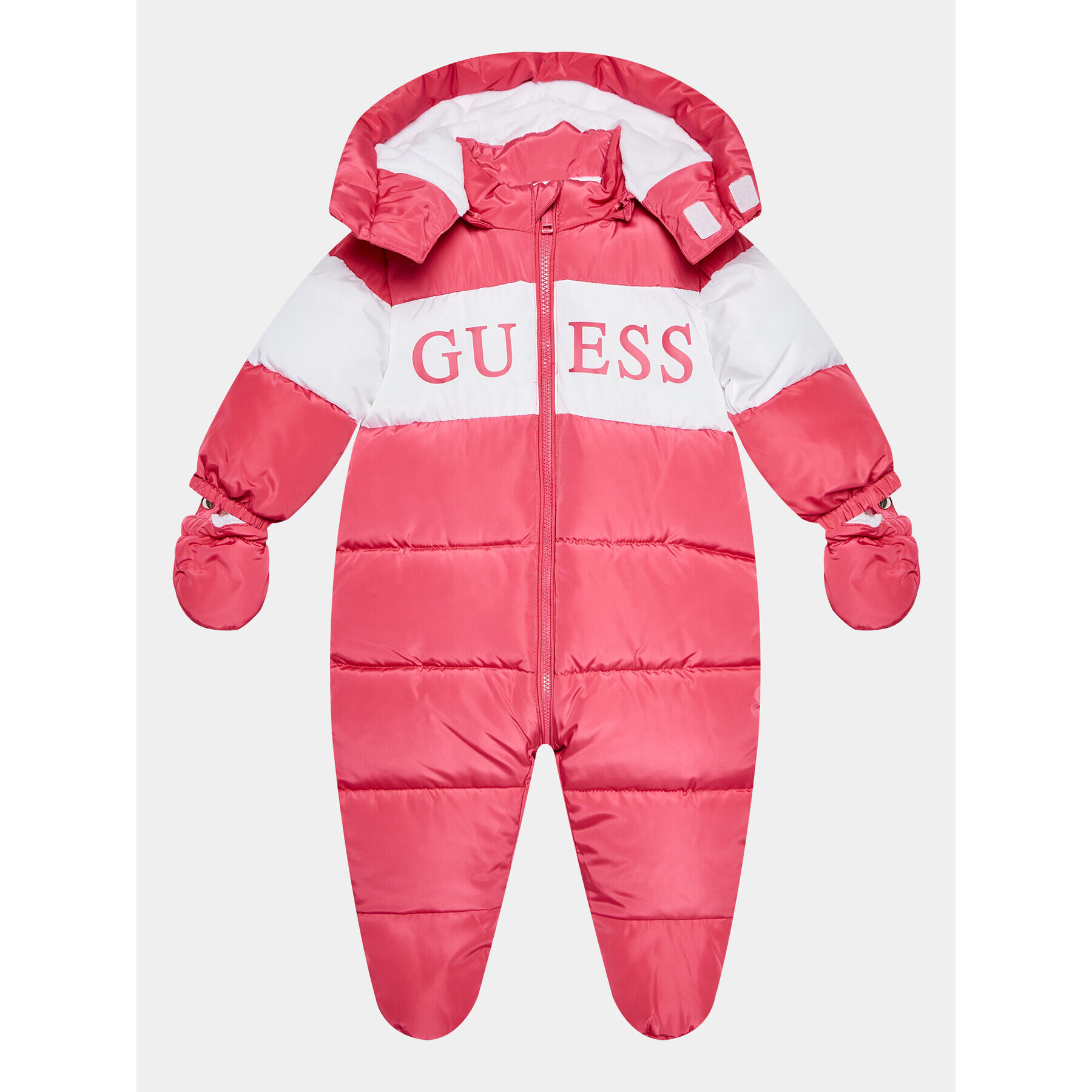 Guess Зимен детски гащеризон H3BW05 WB240 Розов Regular Fit - Pepit.bg