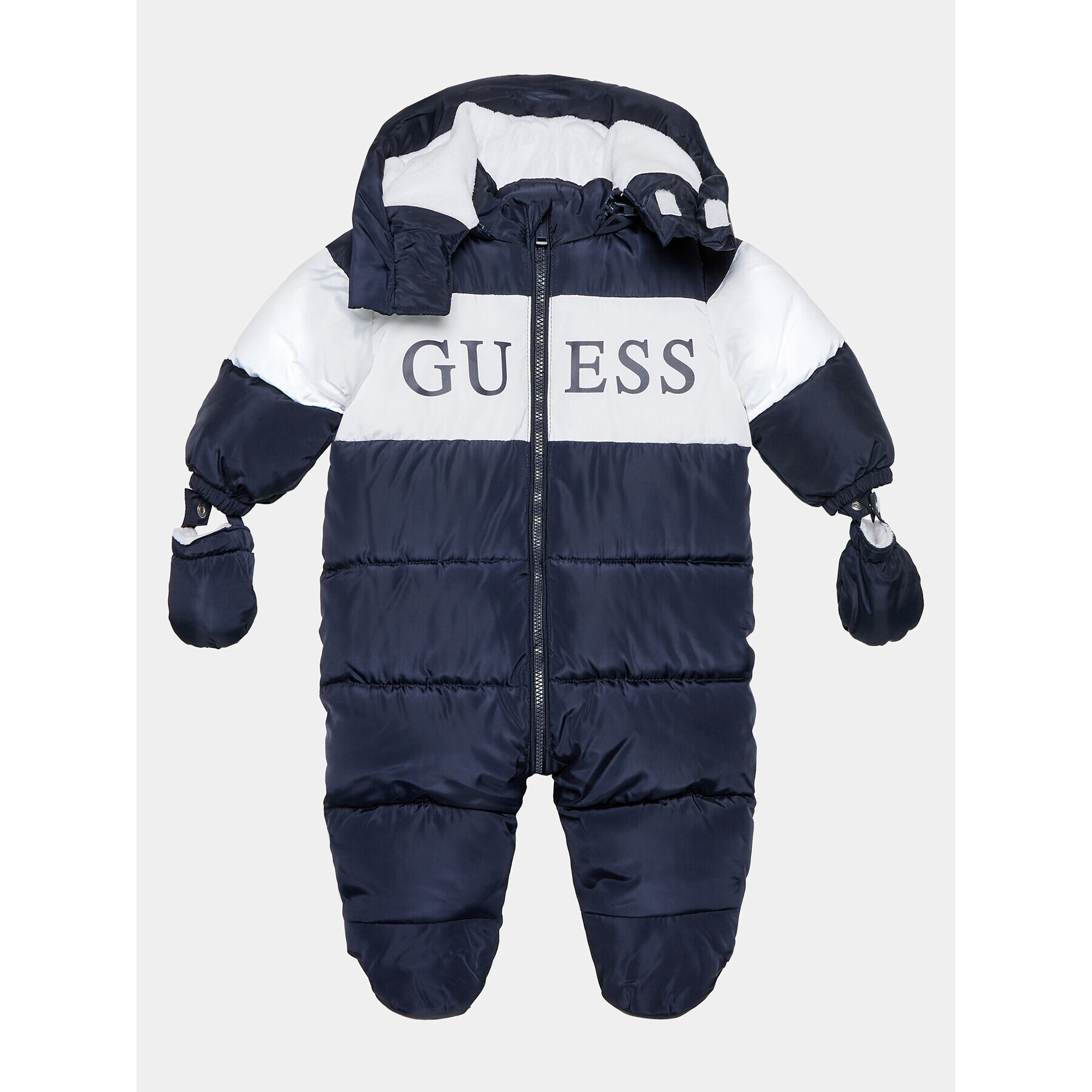 Guess Зимен детски гащеризон H3BW05 WB240 Син Regular Fit - Pepit.bg