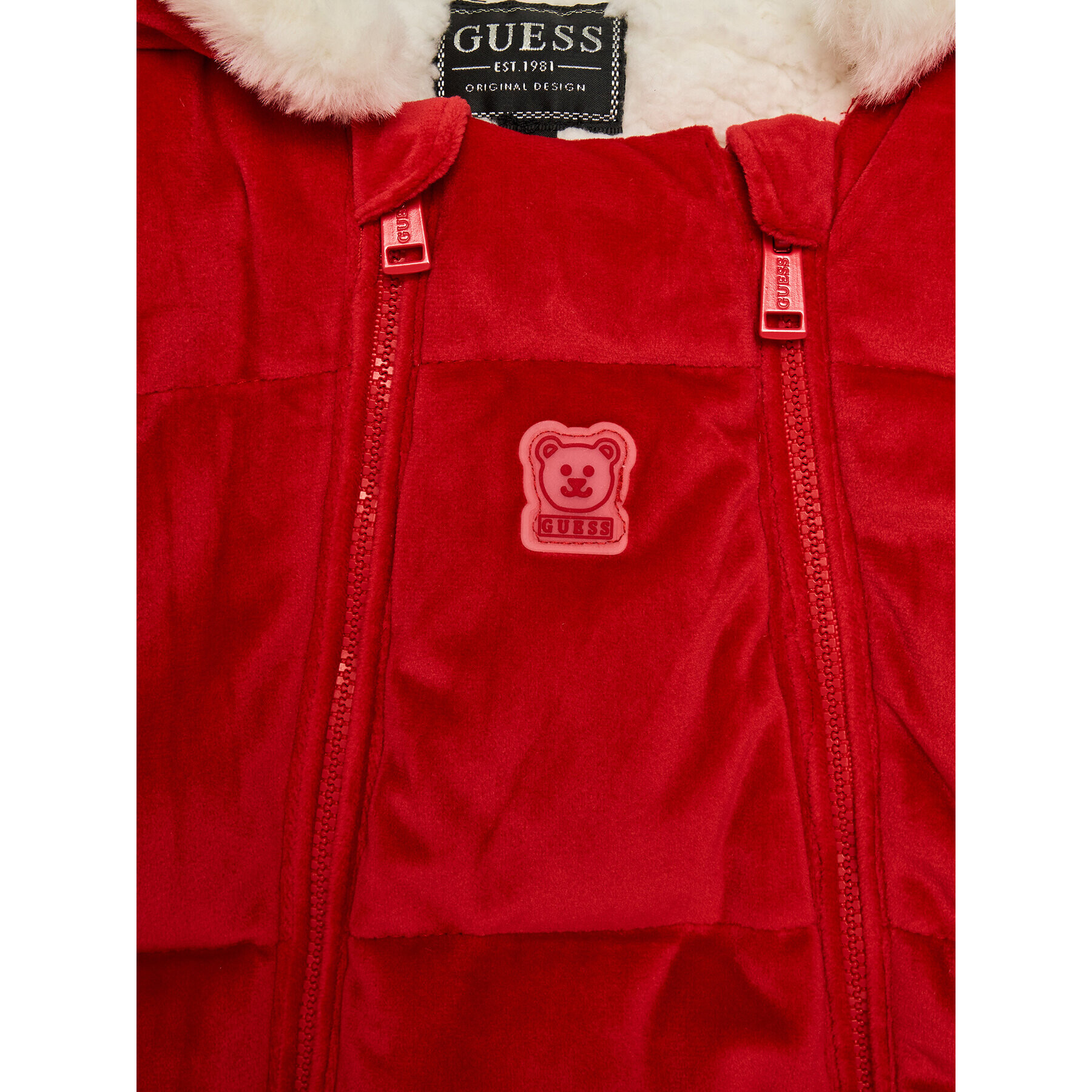 Guess Зимен детски гащеризон H3BW13 WE900 Червен Regular Fit - Pepit.bg