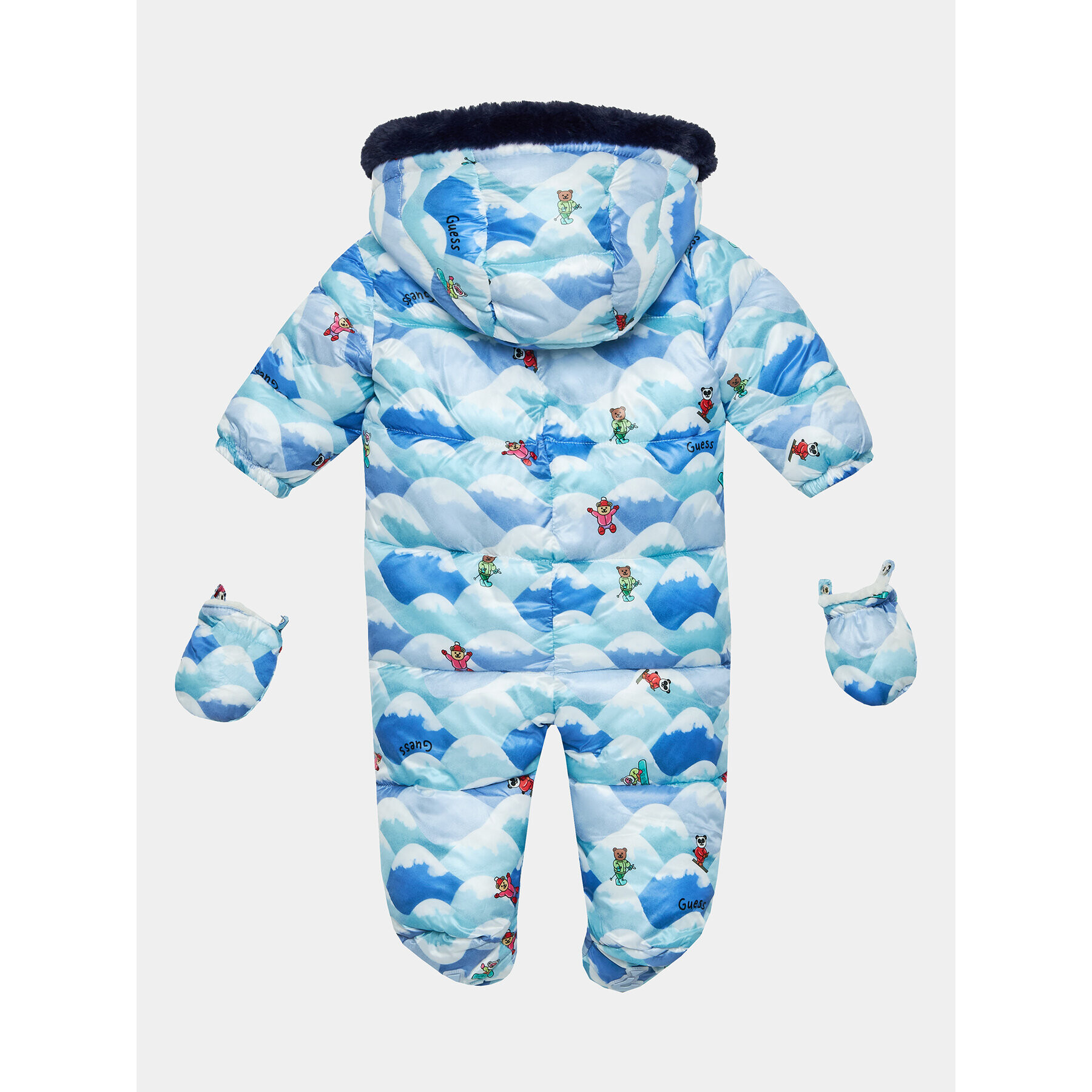 Guess Зимен детски гащеризон P3BG05 WEGY0 Син Regular Fit - Pepit.bg
