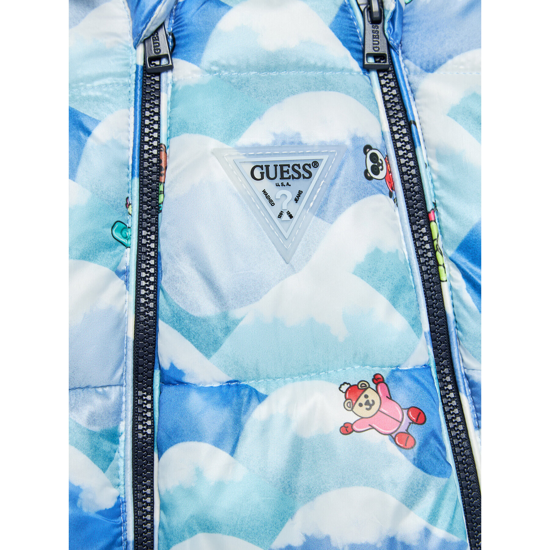 Guess Зимен детски гащеризон P3BG05 WEGY0 Син Regular Fit - Pepit.bg