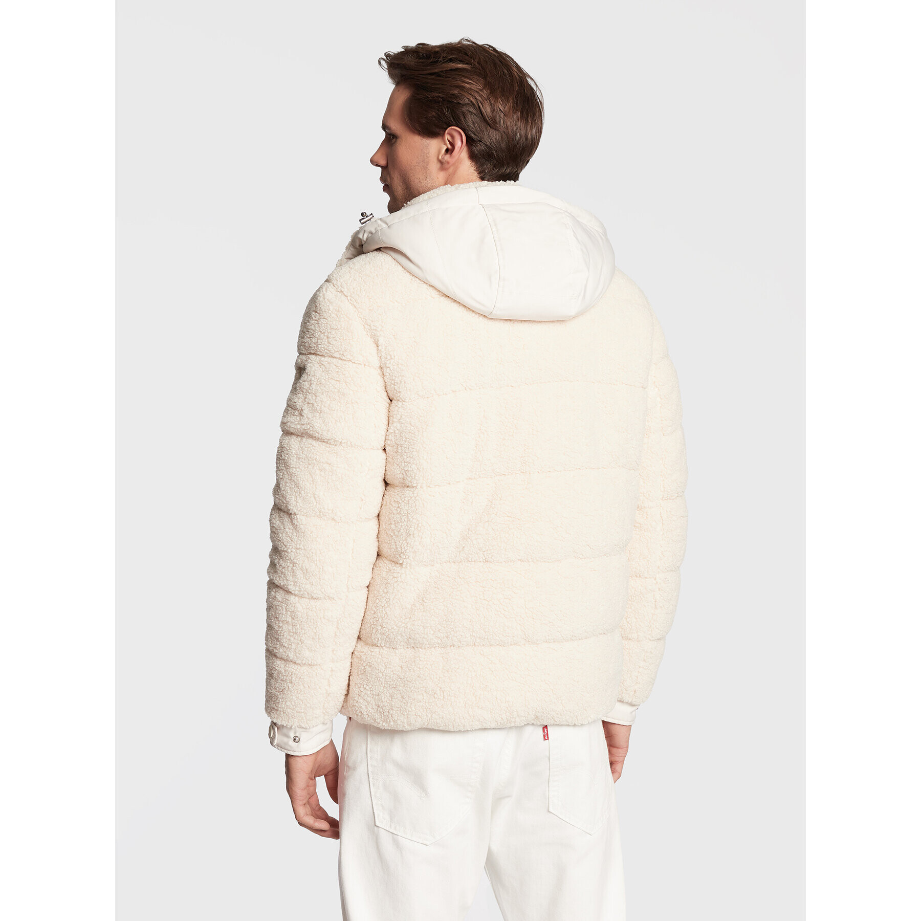 Guess Зимно яке M2BL31 WEZ90 Бежов Regular Fit - Pepit.bg