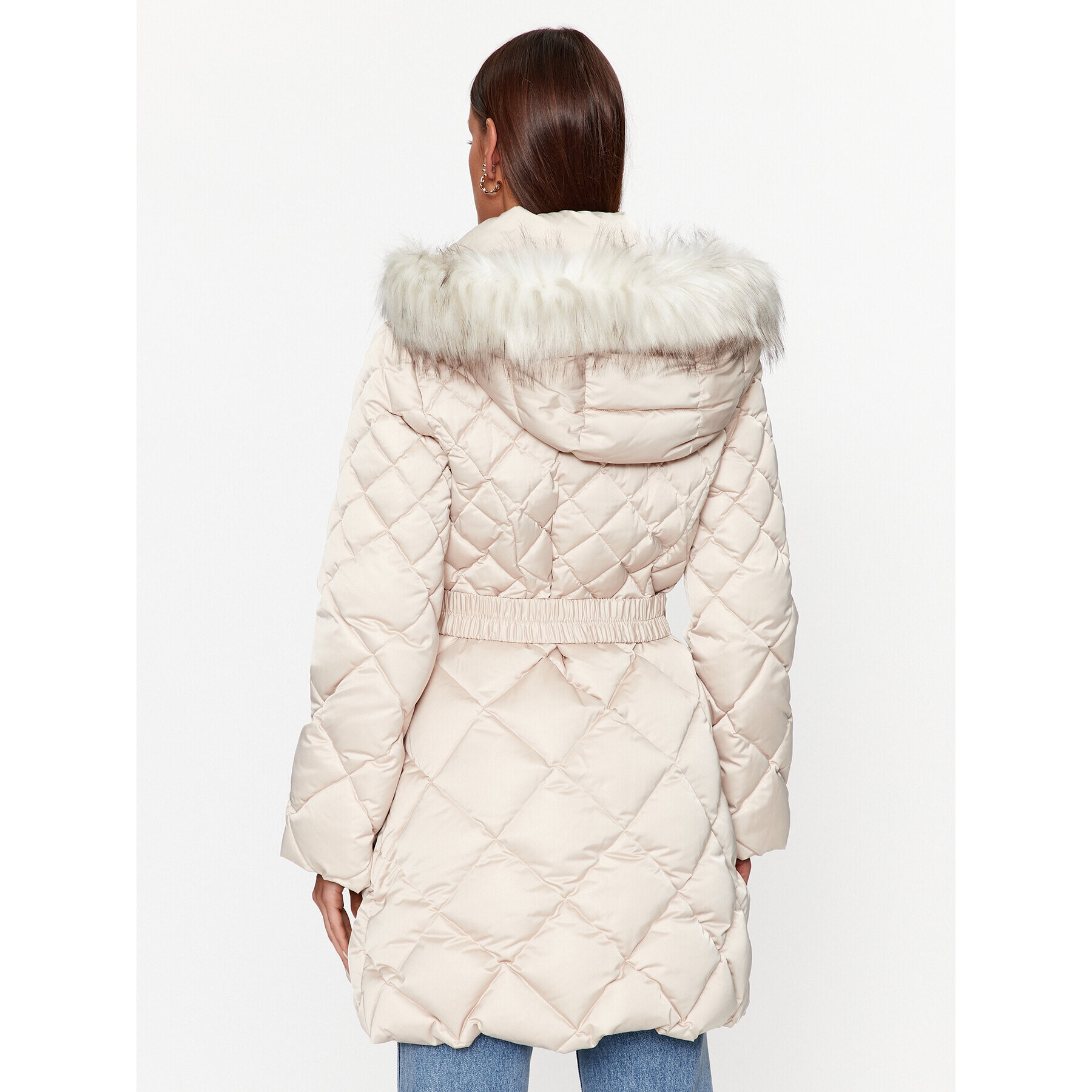 Guess Зимно палто W3BL36 WEX52 Бежов Regular Fit - Pepit.bg