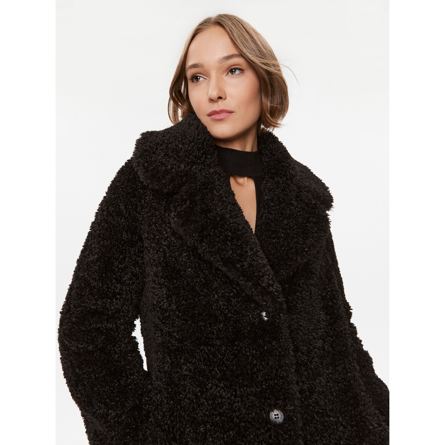 Guess Кожух W3BL58 WEYQ0 Черен Regular Fit - Pepit.bg
