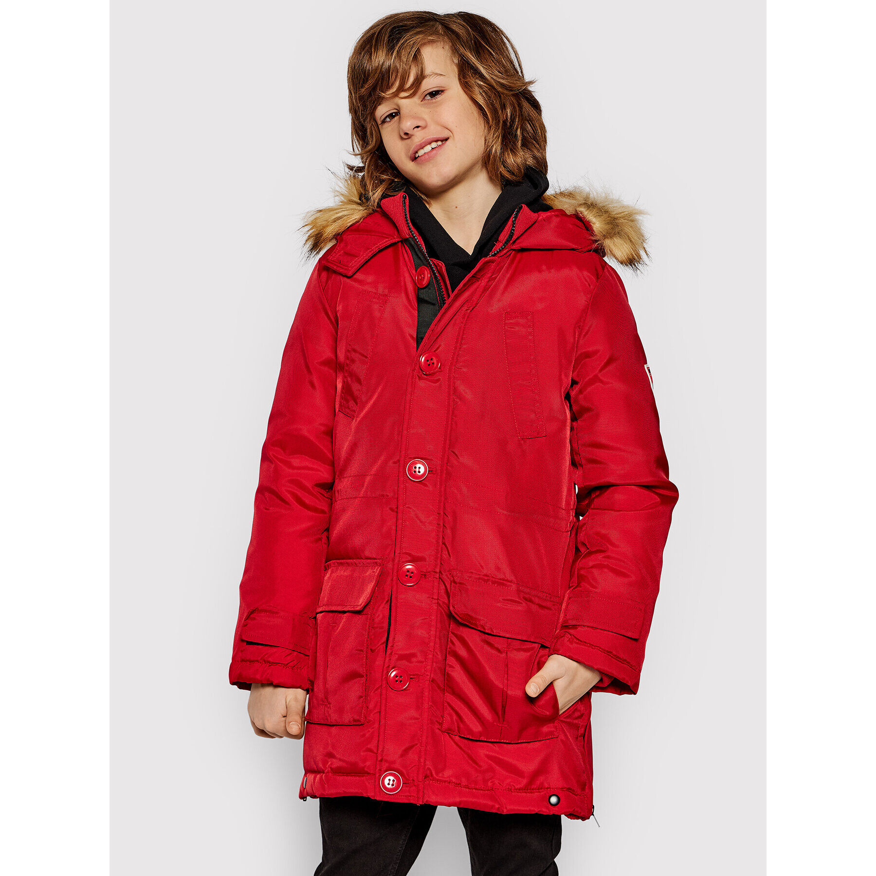 Guess Зимно яке L0BL22 WDH90 Червен Regular Fit - Pepit.bg