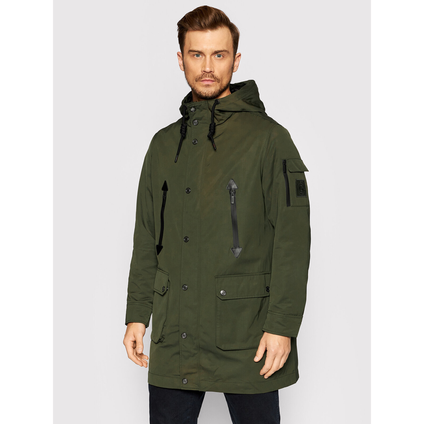 Guess Парка M1BL20 WDMY0 Зелен Regular Fit - Pepit.bg