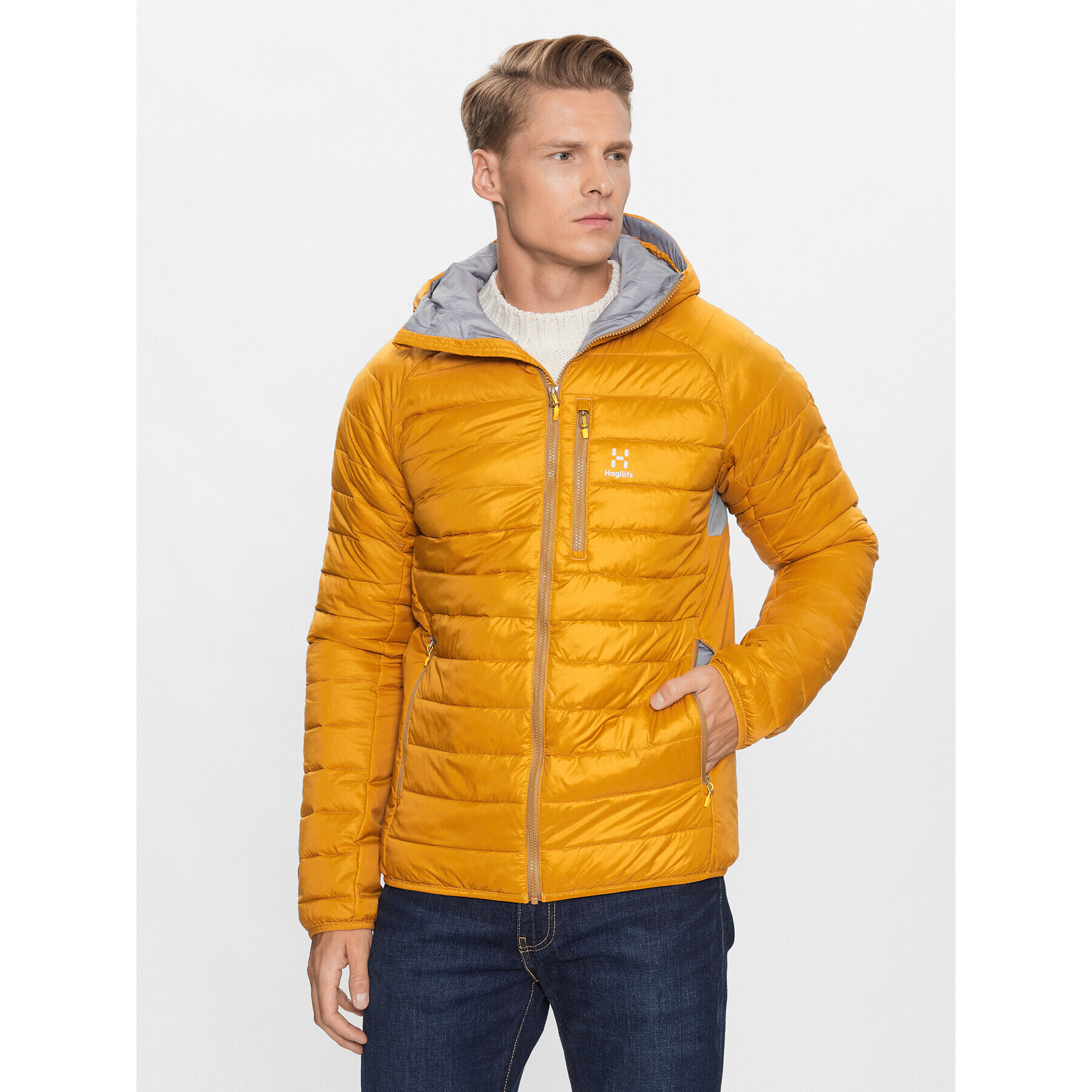 Haglöfs Пухено яке Rapid Mimic 604743 Жълт Regular Fit - Pepit.bg