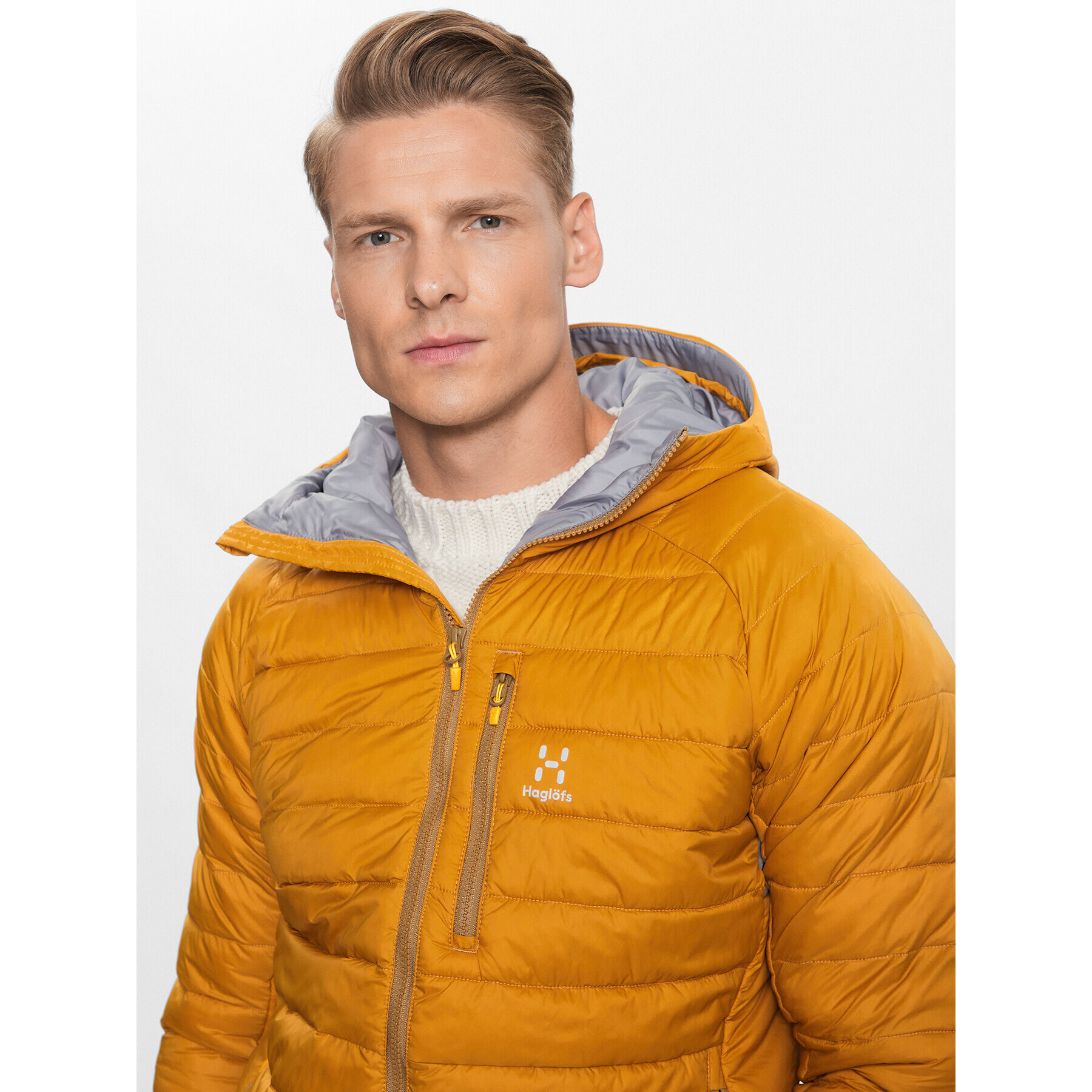 Haglöfs Пухено яке Rapid Mimic 604743 Жълт Regular Fit - Pepit.bg