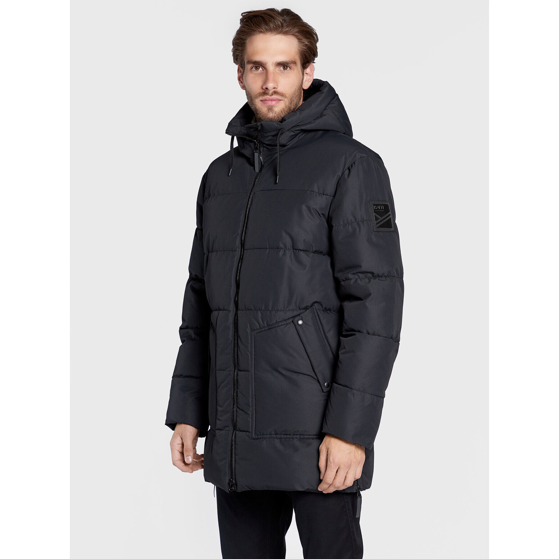 Halti Пухено яке Linjat 065-0419 Черен Regular Fit - Pepit.bg