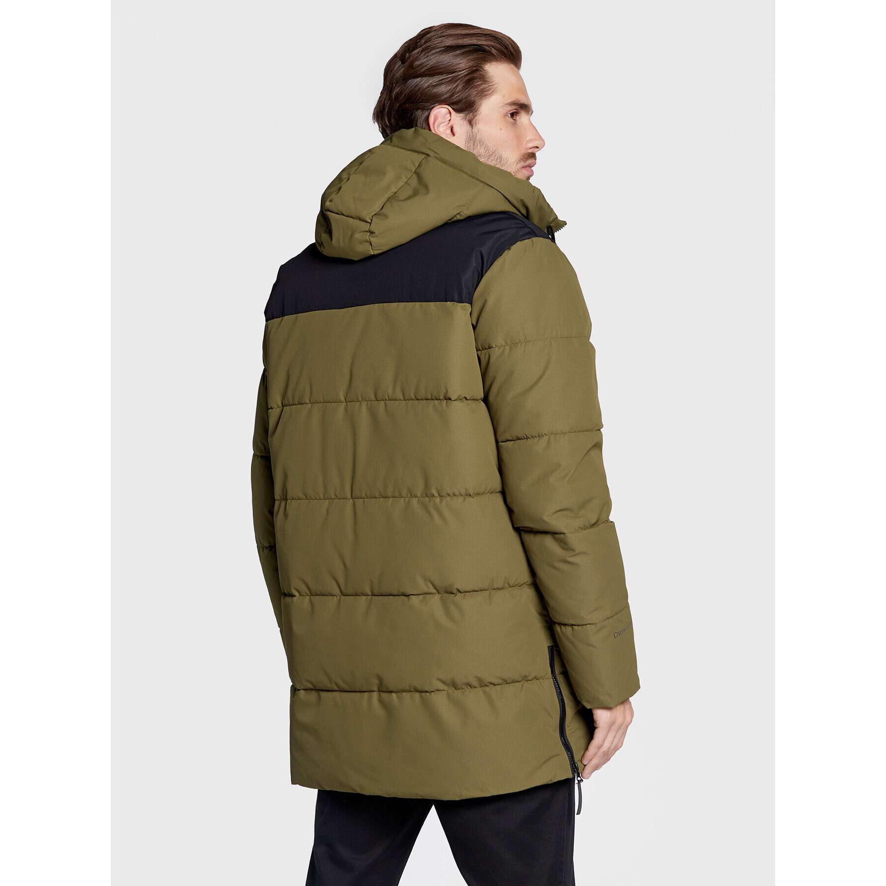 Halti Пухено яке Linjat 065-0419 Зелен Regular Fit - Pepit.bg