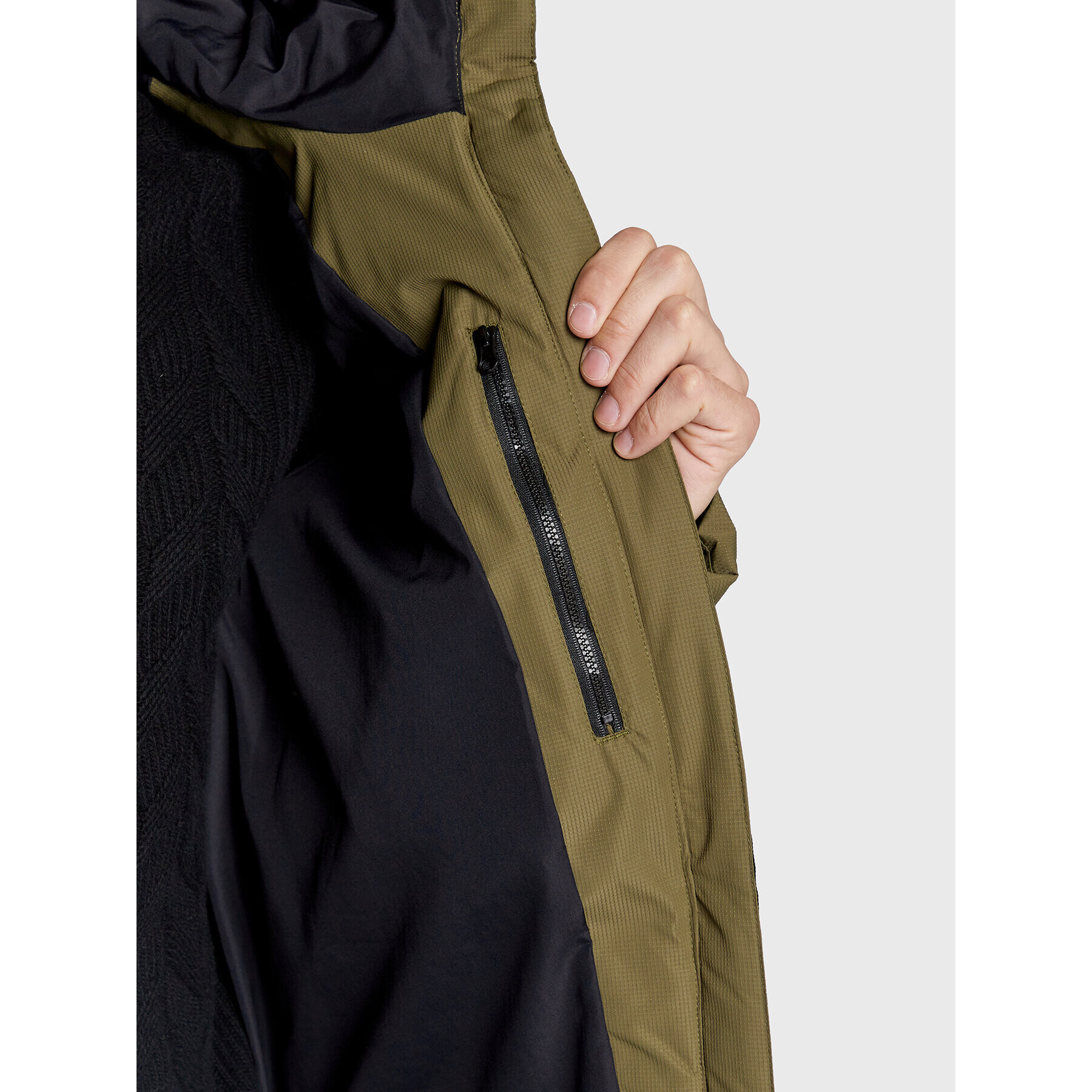 Halti Пухено яке Linjat 065-0419 Зелен Regular Fit - Pepit.bg