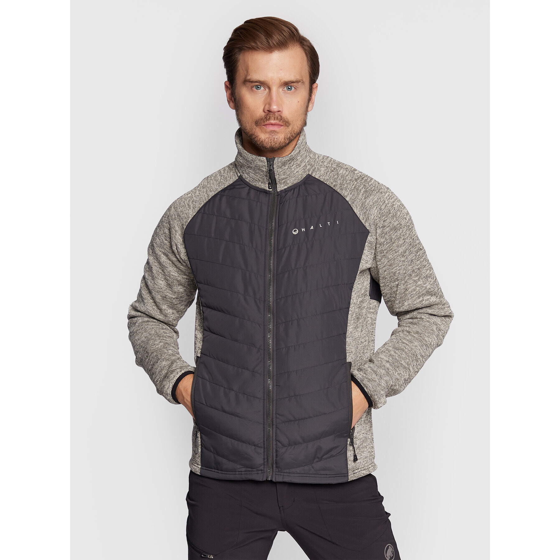 Halti Суитшърт Streams M Hybrid 088-0137 Сив Regular Fit - Pepit.bg