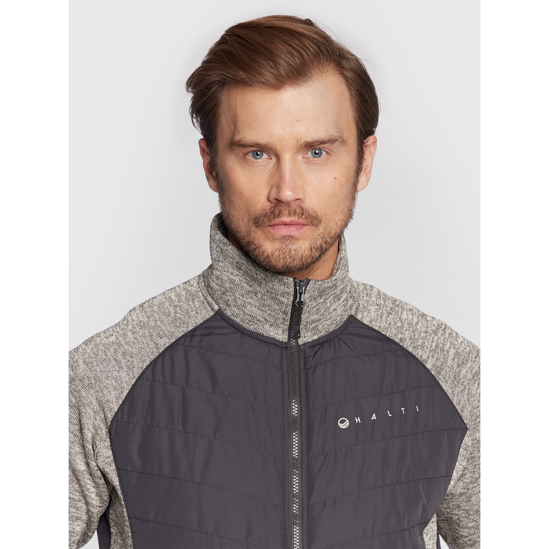 Halti Суитшърт Streams M Hybrid 088-0137 Сив Regular Fit - Pepit.bg