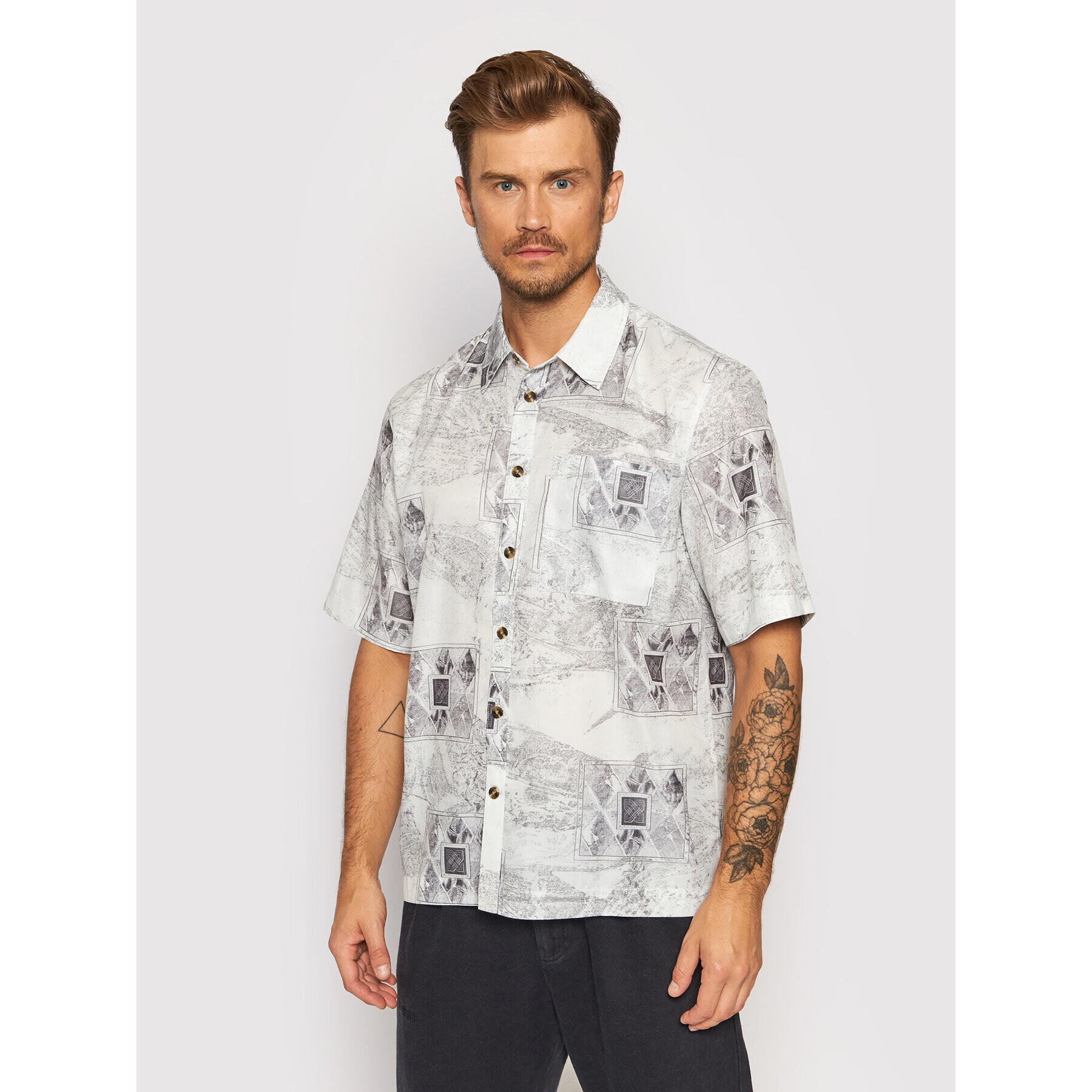 Han Kjøbenhavn Риза M-130372 Сив Boxy Fit - Pepit.bg