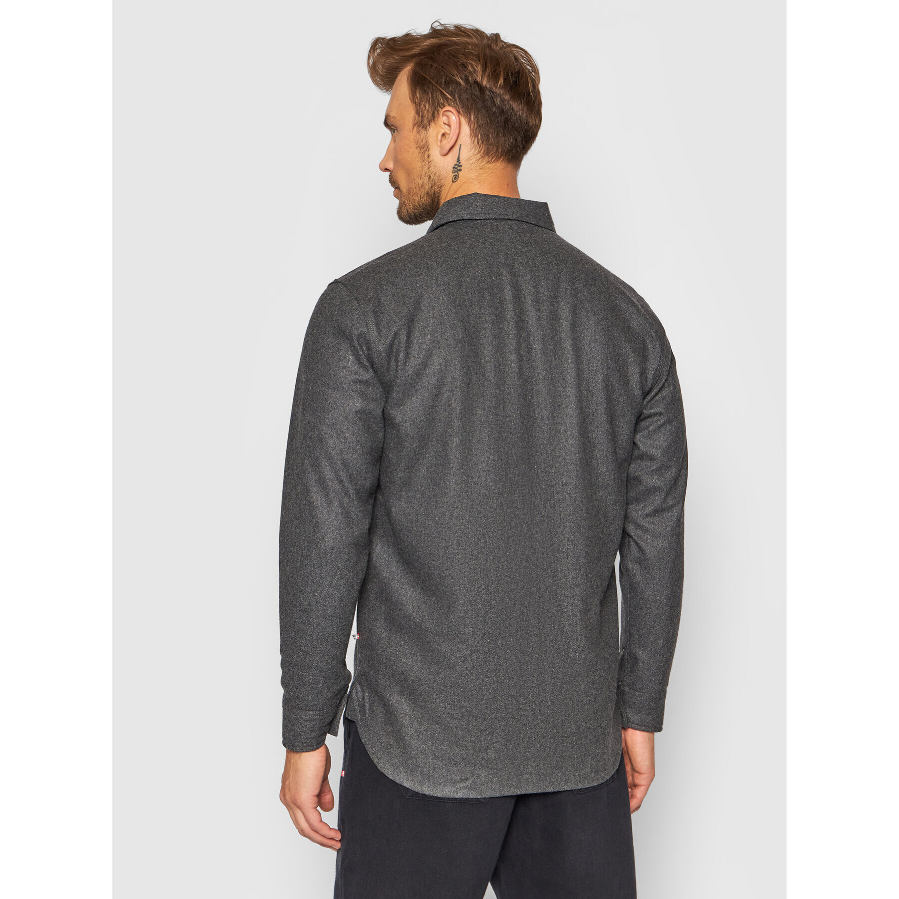 Han Kjøbenhavn Риза M-130400 Сив Regular Fit - Pepit.bg