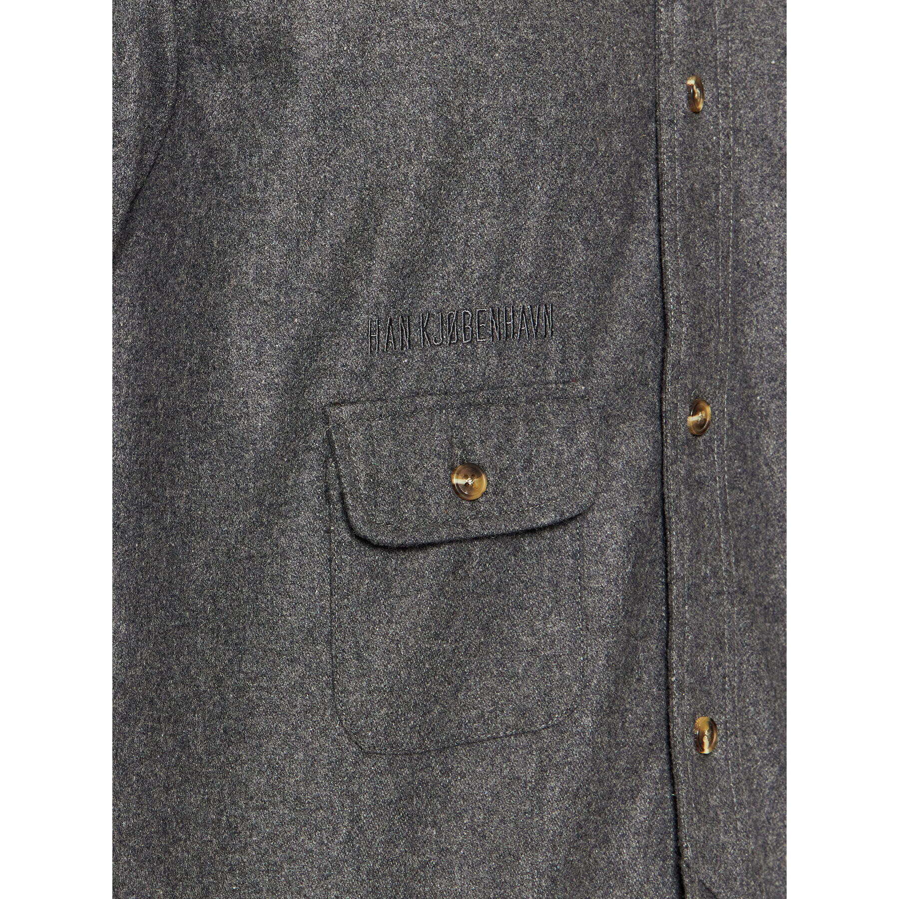 Han Kjøbenhavn Риза M-130400 Сив Regular Fit - Pepit.bg