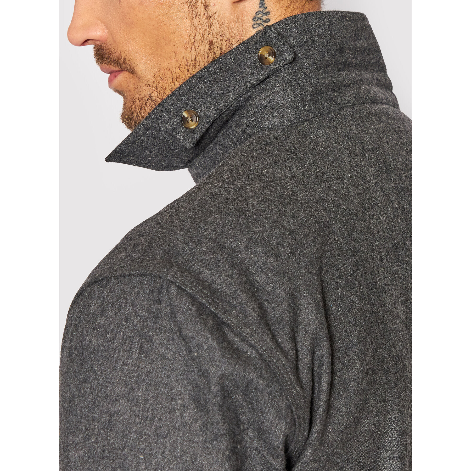 Han Kjøbenhavn Риза M-130400 Сив Regular Fit - Pepit.bg