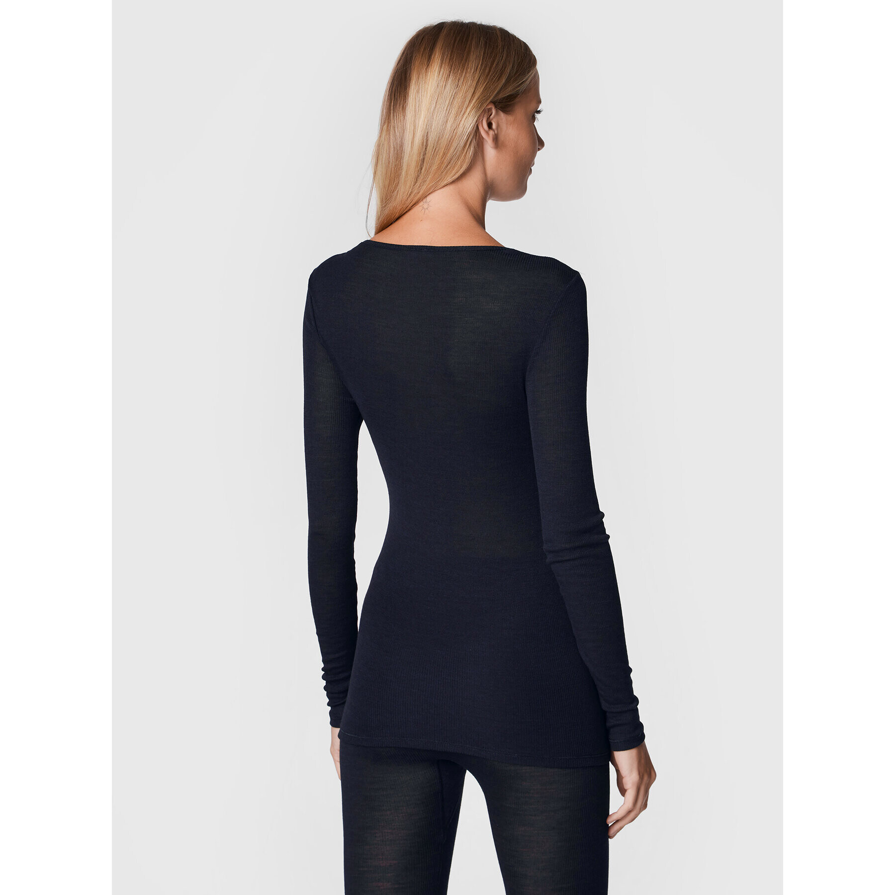 Hanro Блуза Woolen Lace 2994 Черен Slim Fit - Pepit.bg
