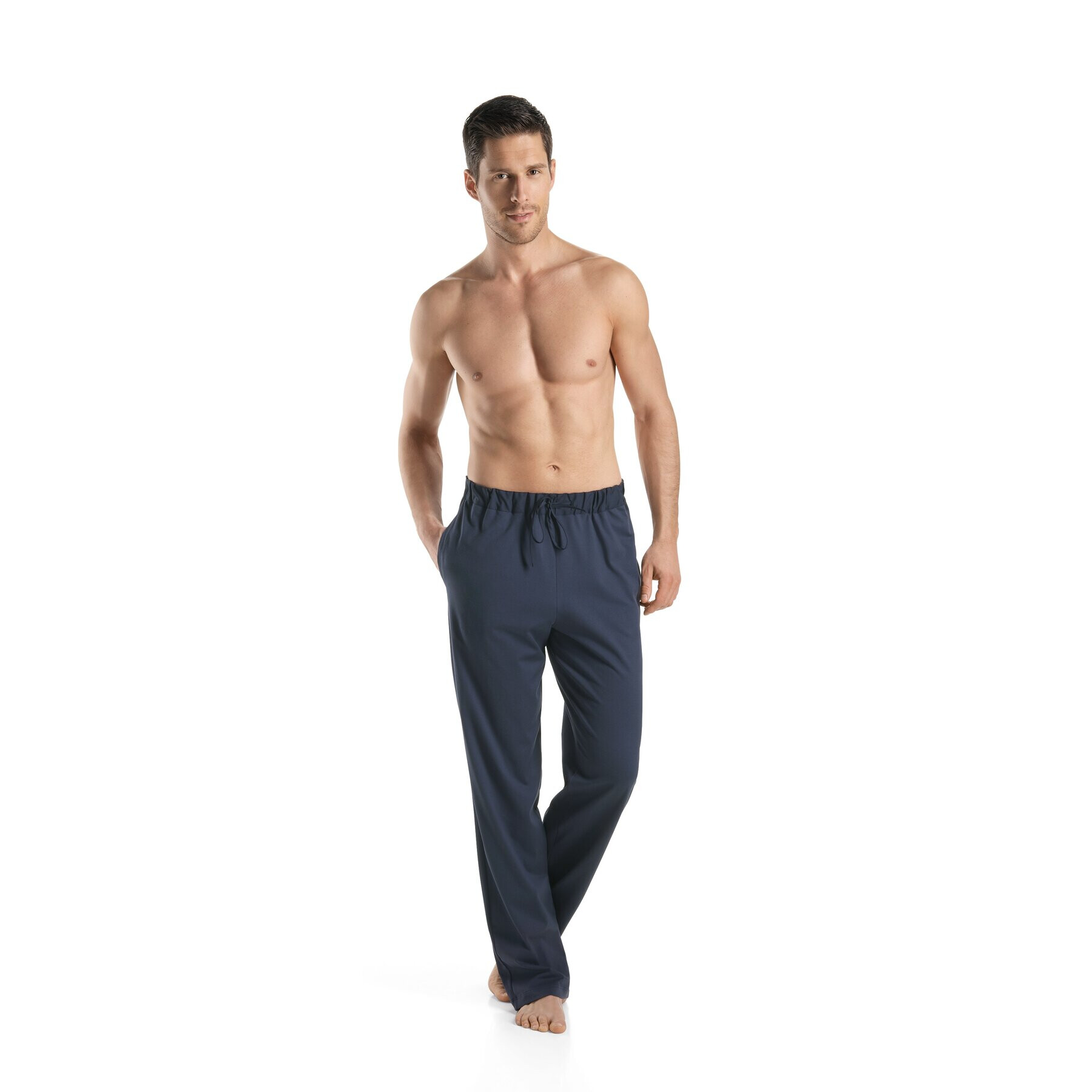 Hanro Долнище на пижама Night & Day 5435 Тъмносин Custom Fit - Pepit.bg