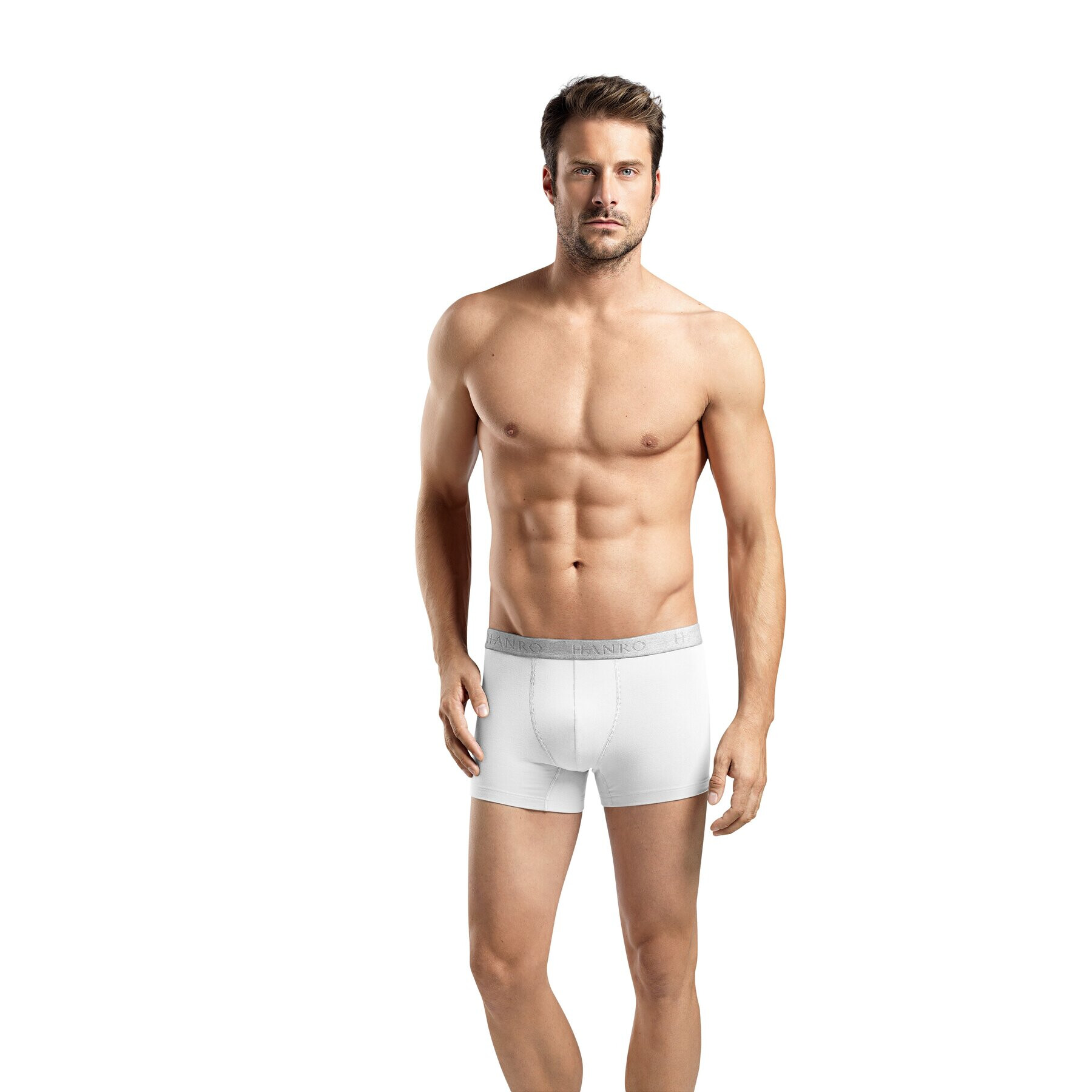 Hanro Комплект 2 чифта боксерки Essentials 3078 Бял - Pepit.bg