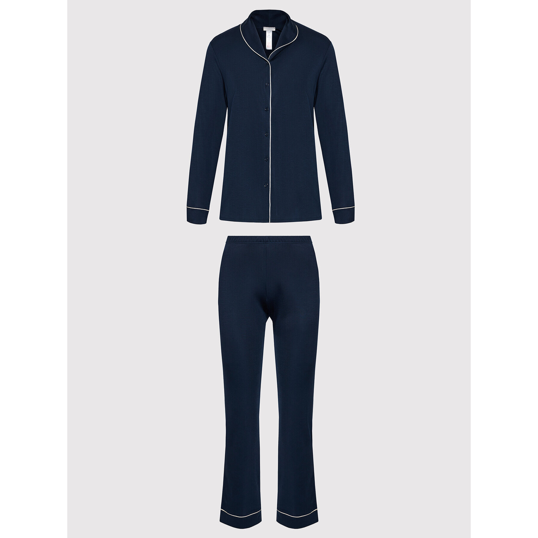 Hanro Пижама Natural Comfort 7966 Тъмносин - Pepit.bg
