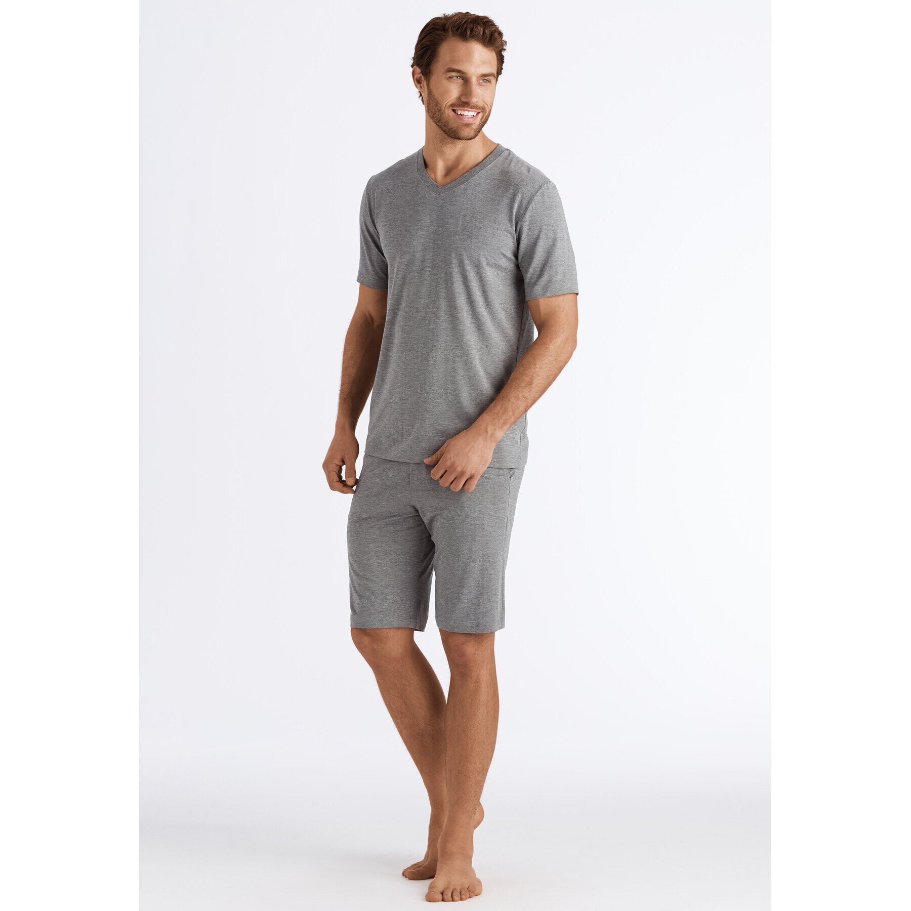 Hanro Тишърт Casuals 5035 Сив Regular Fit - Pepit.bg