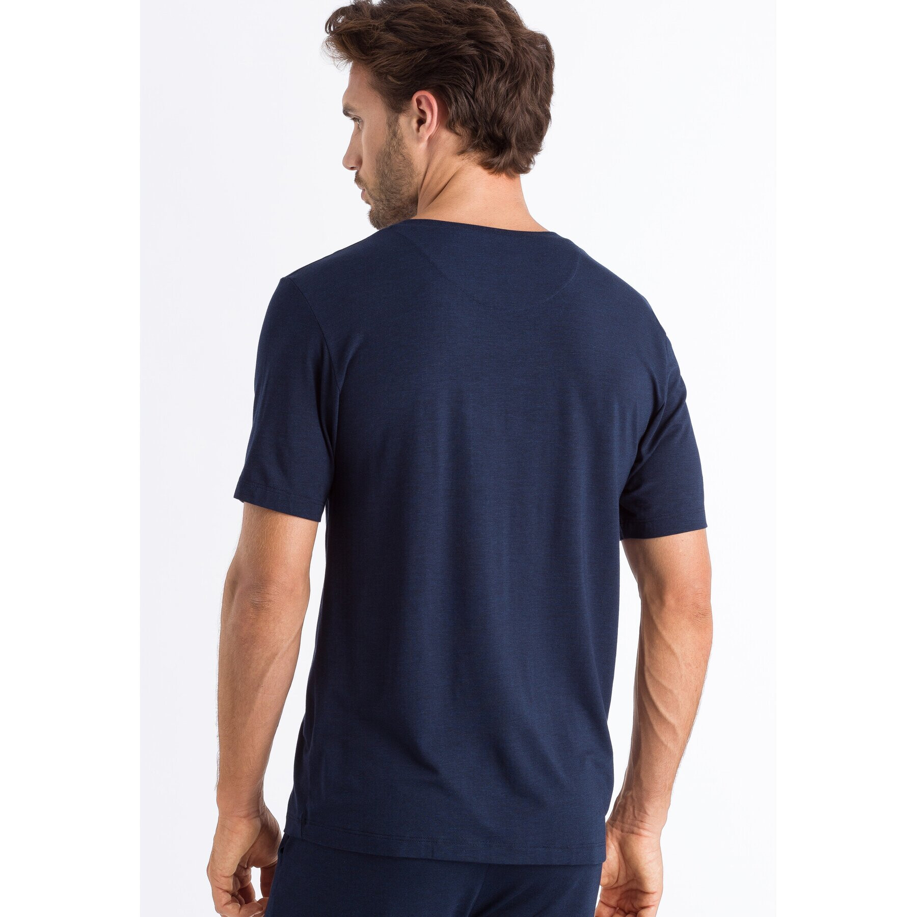 Hanro Тишърт Casuals 5035 Тъмносин Regular Fit - Pepit.bg