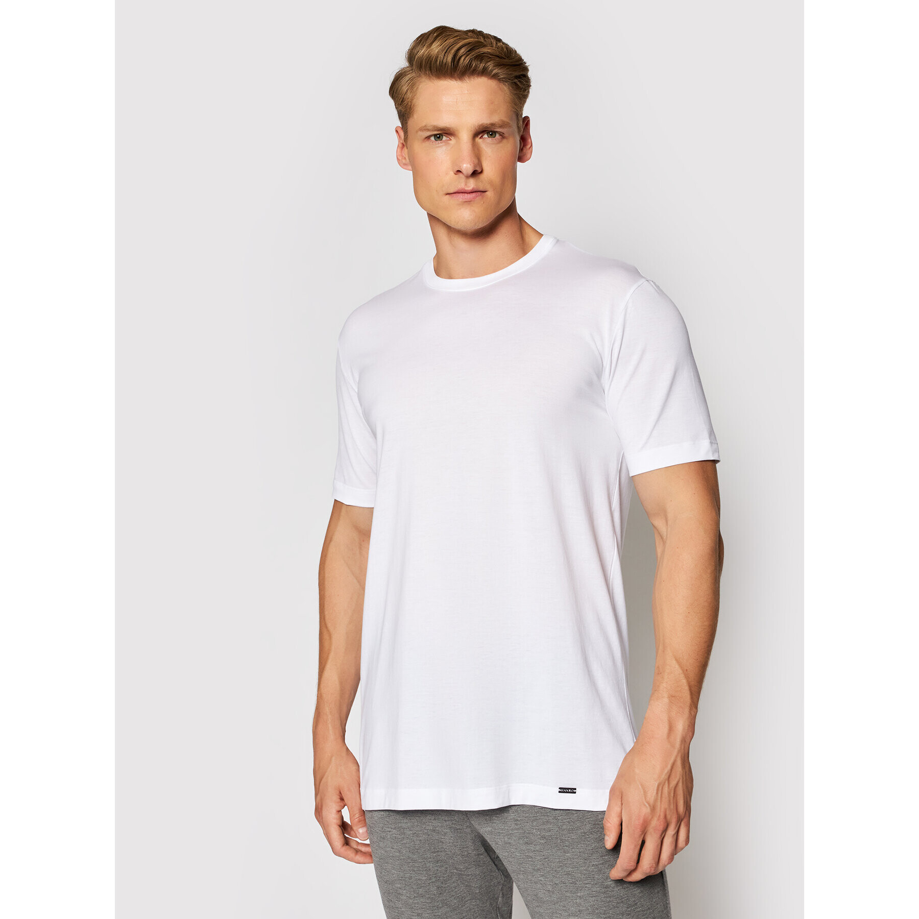 Hanro Тишърт Night & Day 5430 Бял Regular Fit - Pepit.bg