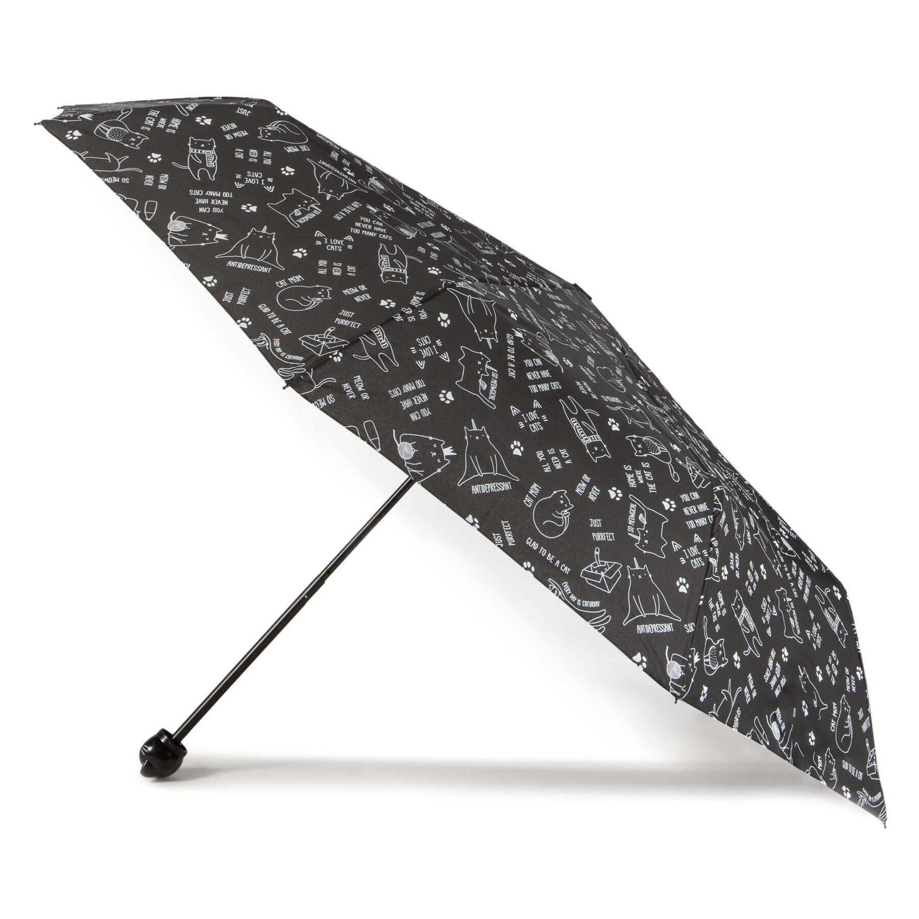 Happy Rain Чадър Super Mini 42105 Черен - Pepit.bg