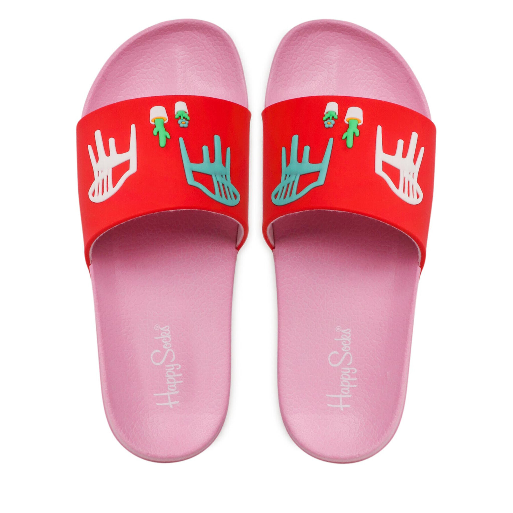 Happy Socks Чехли BAL114-3300 Червен - Pepit.bg