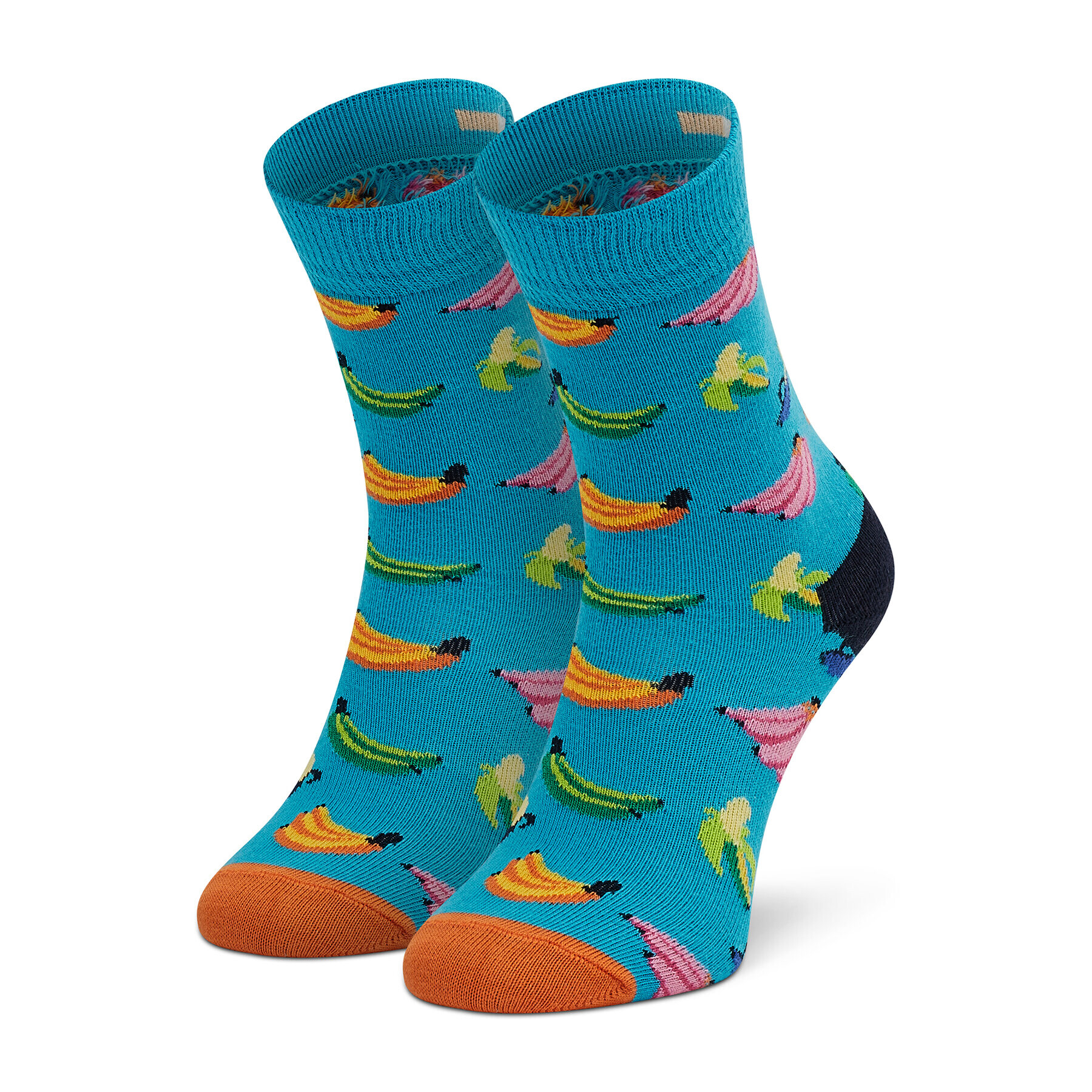 Happy Socks Чорапи дълги детски KBAN01-6700 Син - Pepit.bg