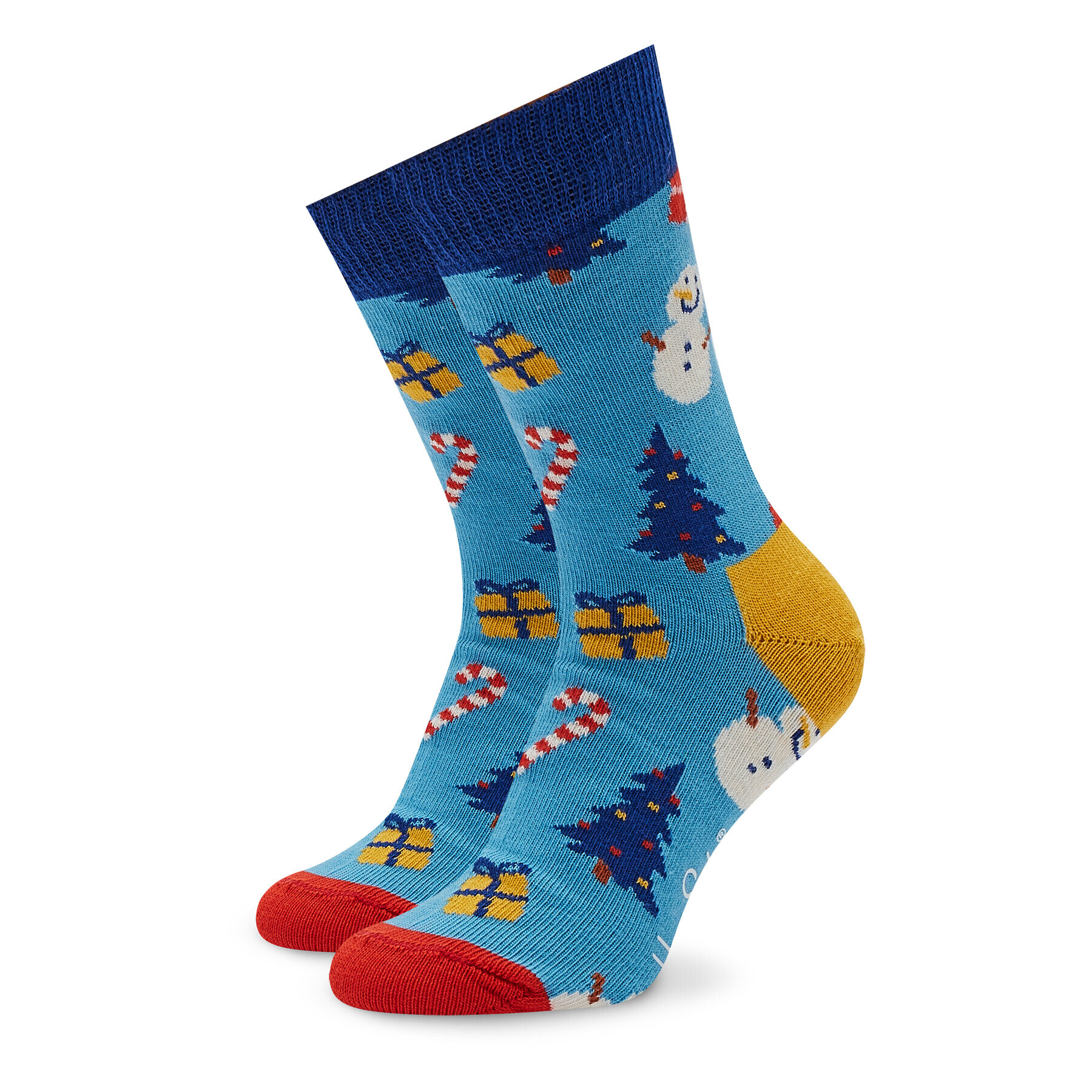 Happy Socks Чорапи дълги детски KBIO01-6300 Син - Pepit.bg