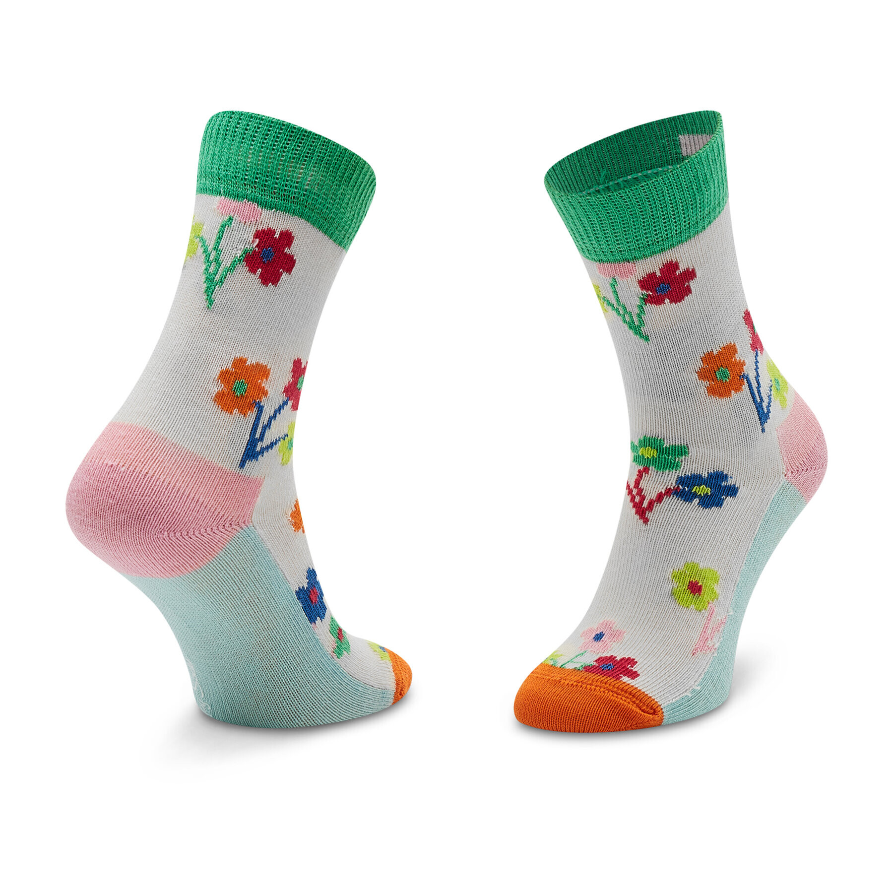 Happy Socks Чорапи дълги детски KBOU01-1300 Бял - Pepit.bg