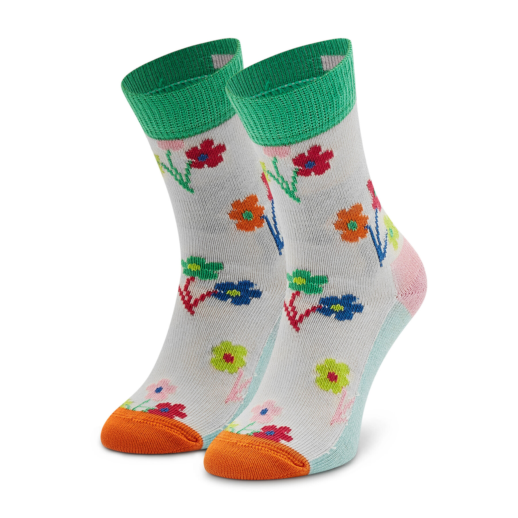 Happy Socks Чорапи дълги детски KBOU01-1300 Бял - Pepit.bg